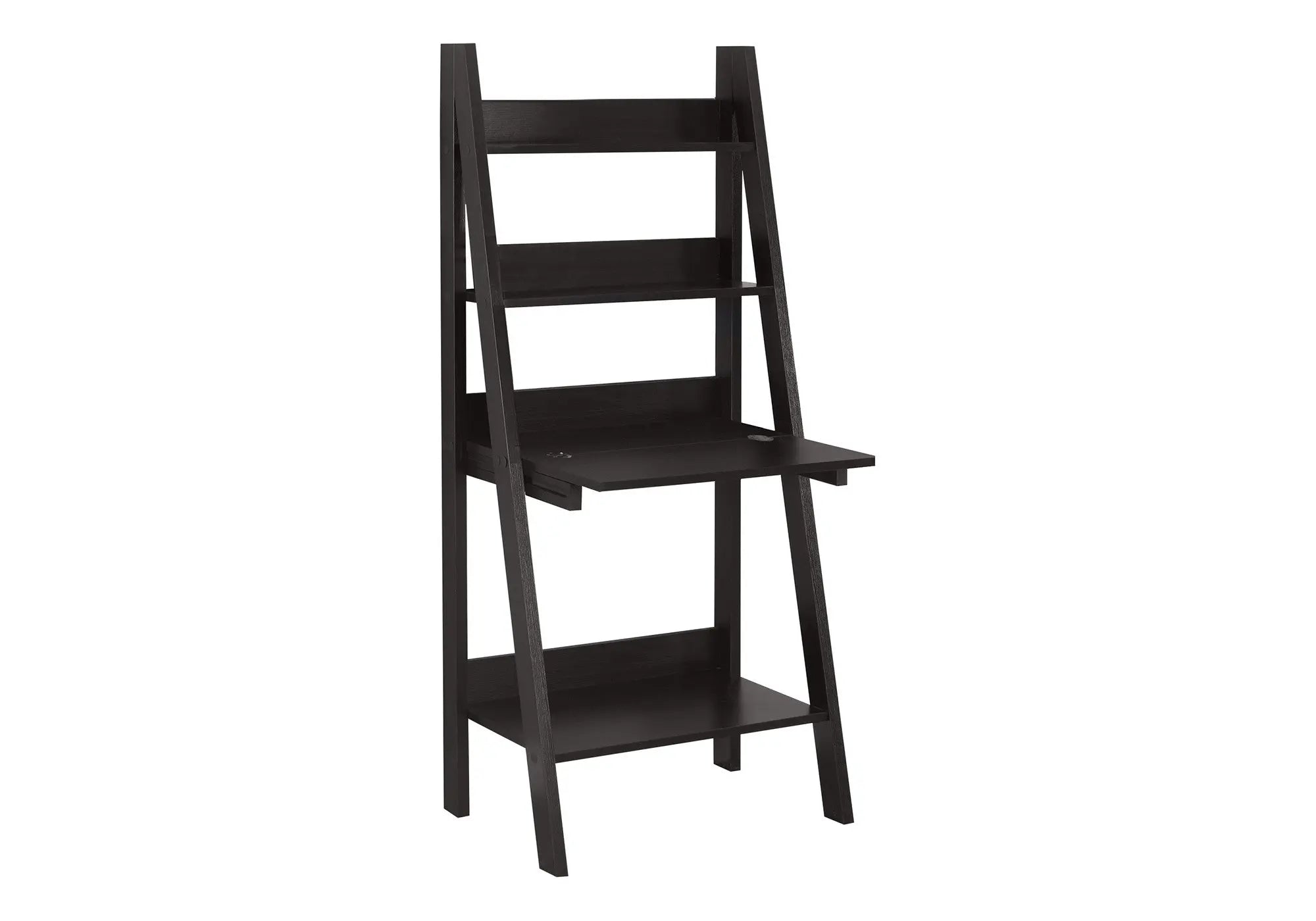 25" Espresso Ladder Desk Homeroots Office