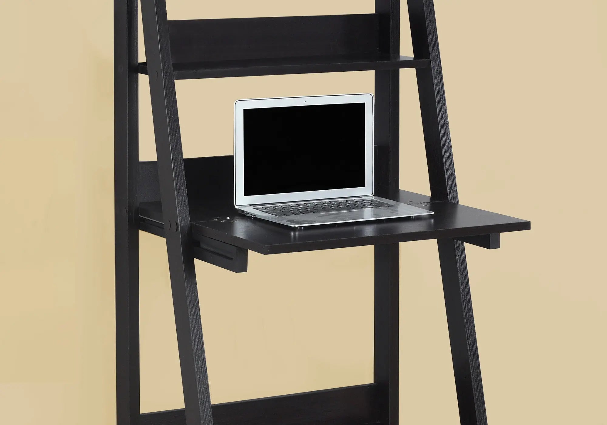 25" Espresso Ladder Desk Homeroots Office