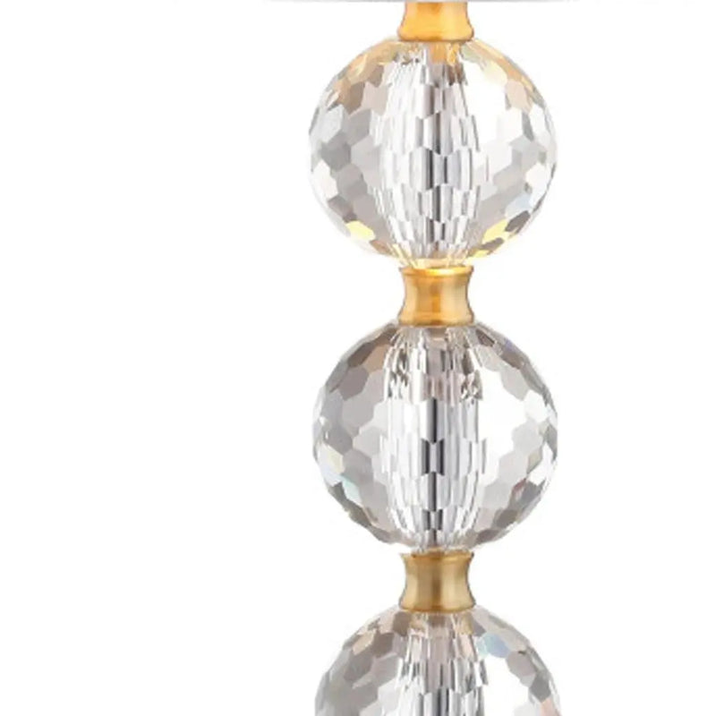 25" Gold Novelty Table Lamp LED With Drum Shade Homeroots Lighting
