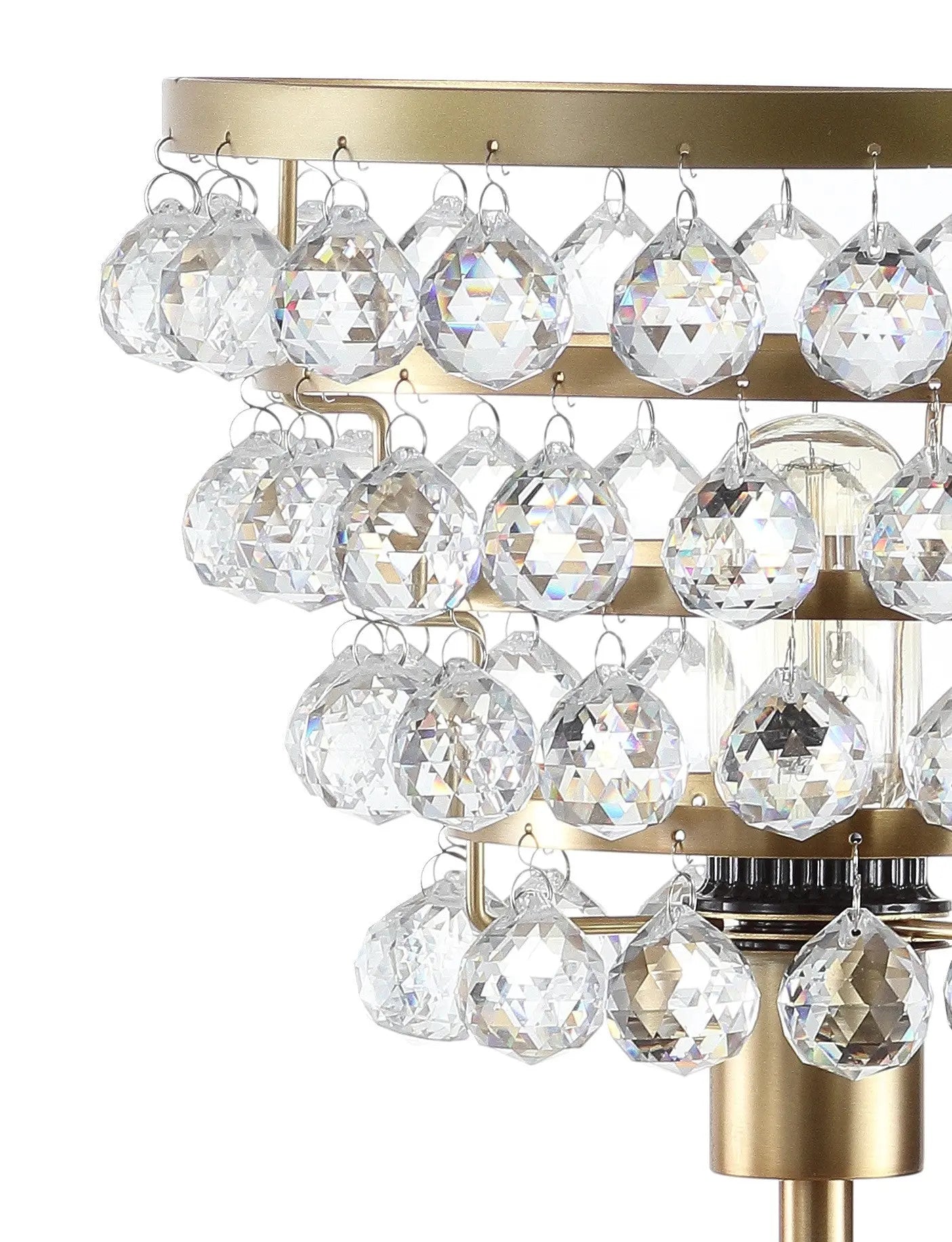 25" Gold Novelty Table Lamp With Drum Homeroots Lighting