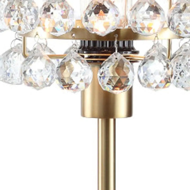 25" Gold Novelty Table Lamp With Drum Homeroots Lighting