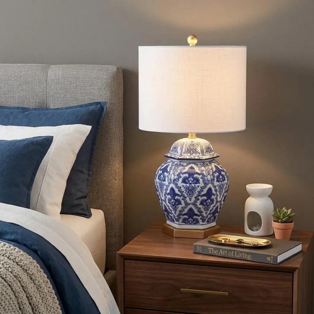 25" Gold Novelty Table Lamp With Drum Shade Homeroots Lighting