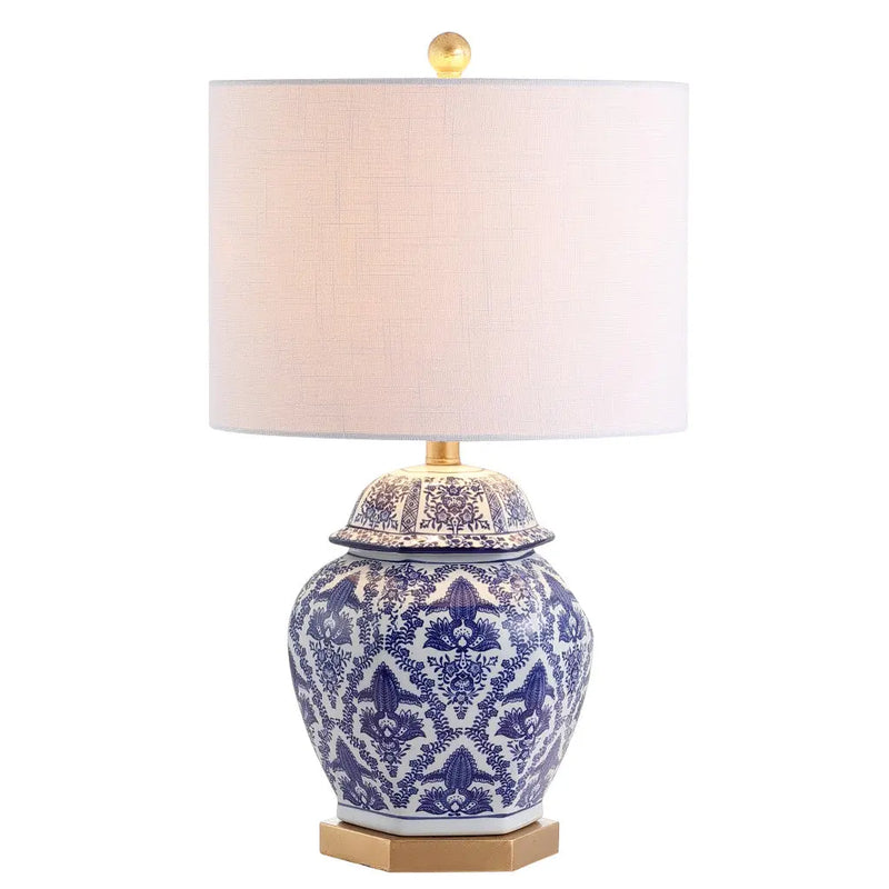 25" Gold Novelty Table Lamp With Drum Shade Homeroots Lighting