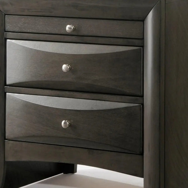 25" Solid Wood Two Drawer Nightstand Homeroots Bed & Bath