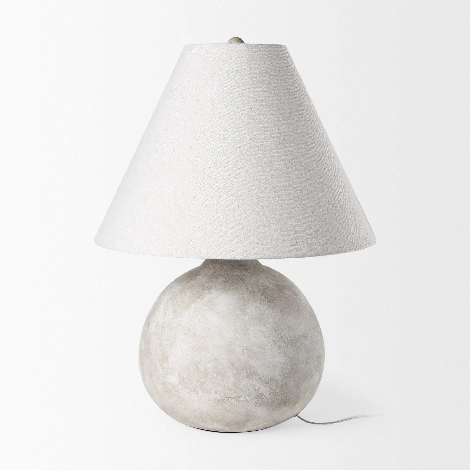 25" Tan Novelty Table Lamp With Bell Shade Homeroots Lighting