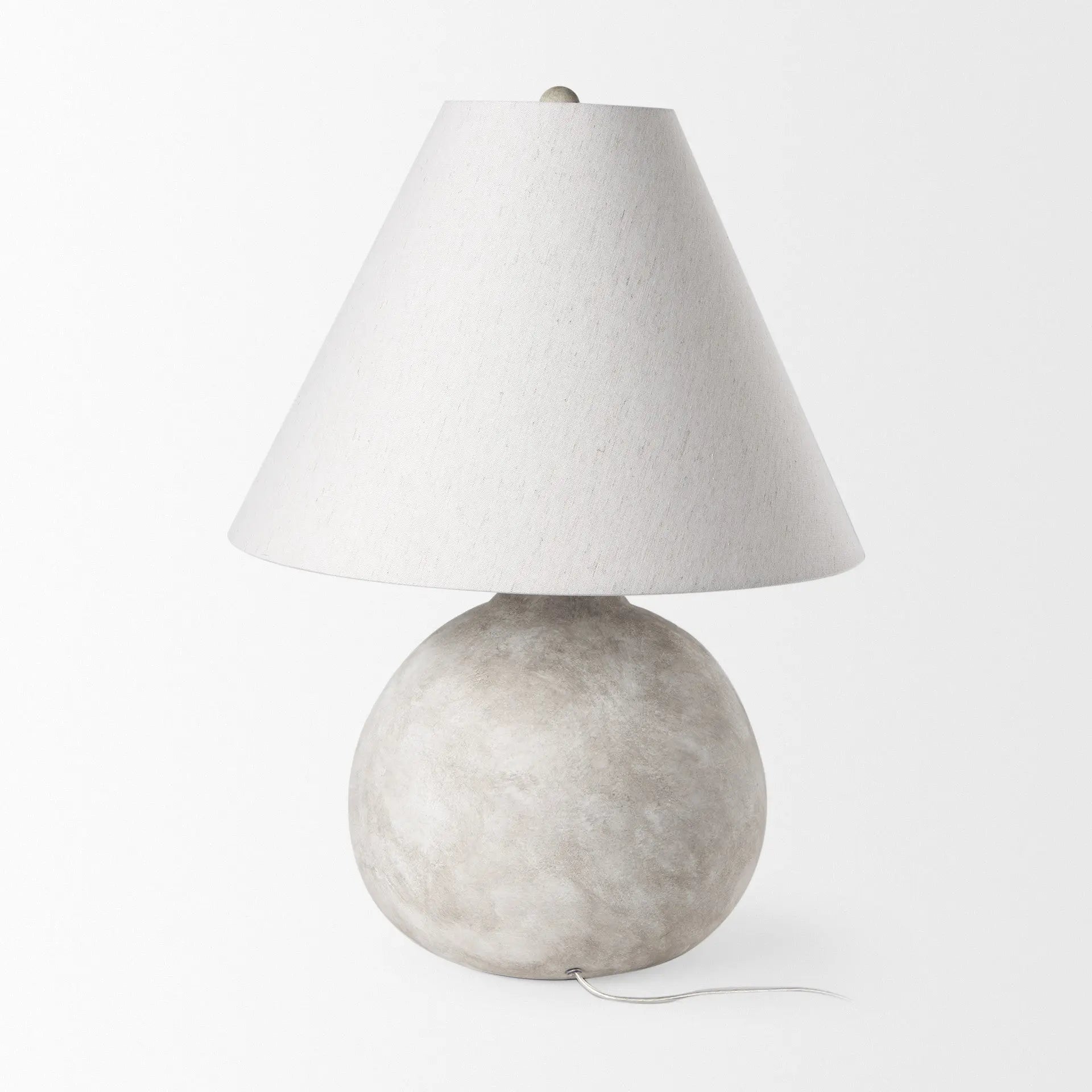 25" Tan Novelty Table Lamp With Bell Shade Homeroots Lighting