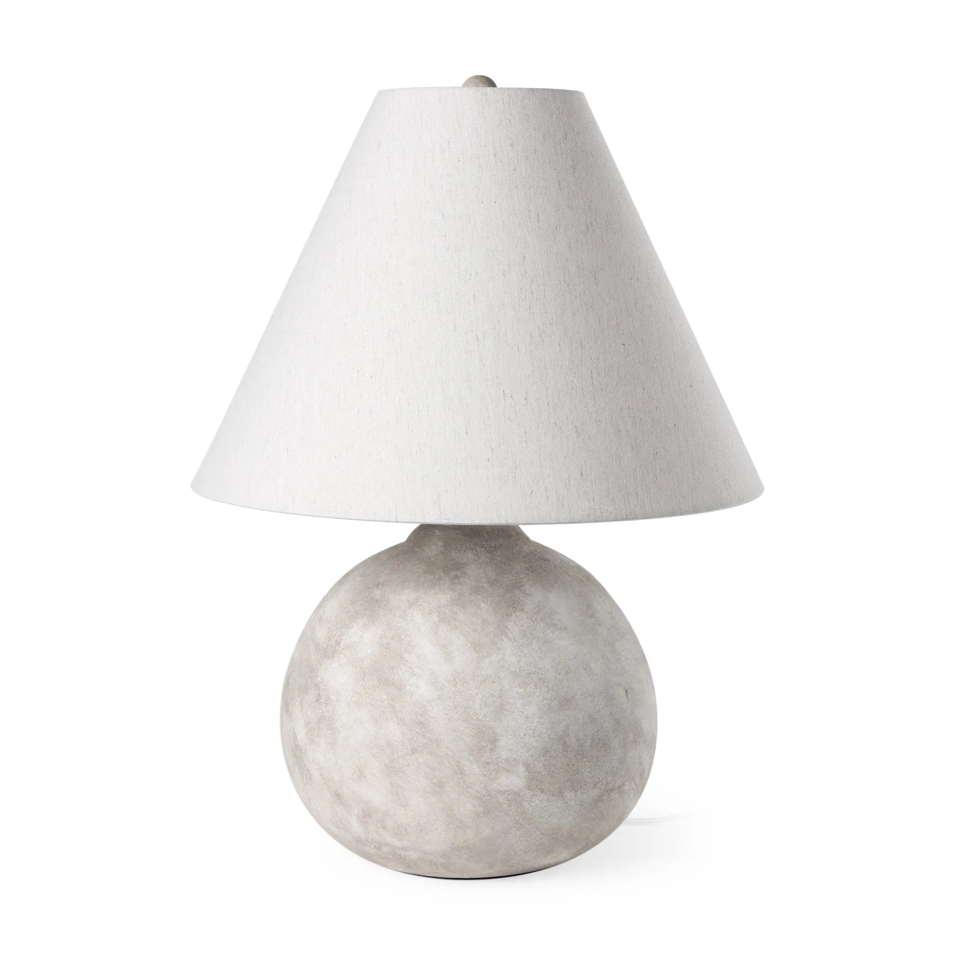 25" Tan Novelty Table Lamp With Bell Shade Homeroots Lighting