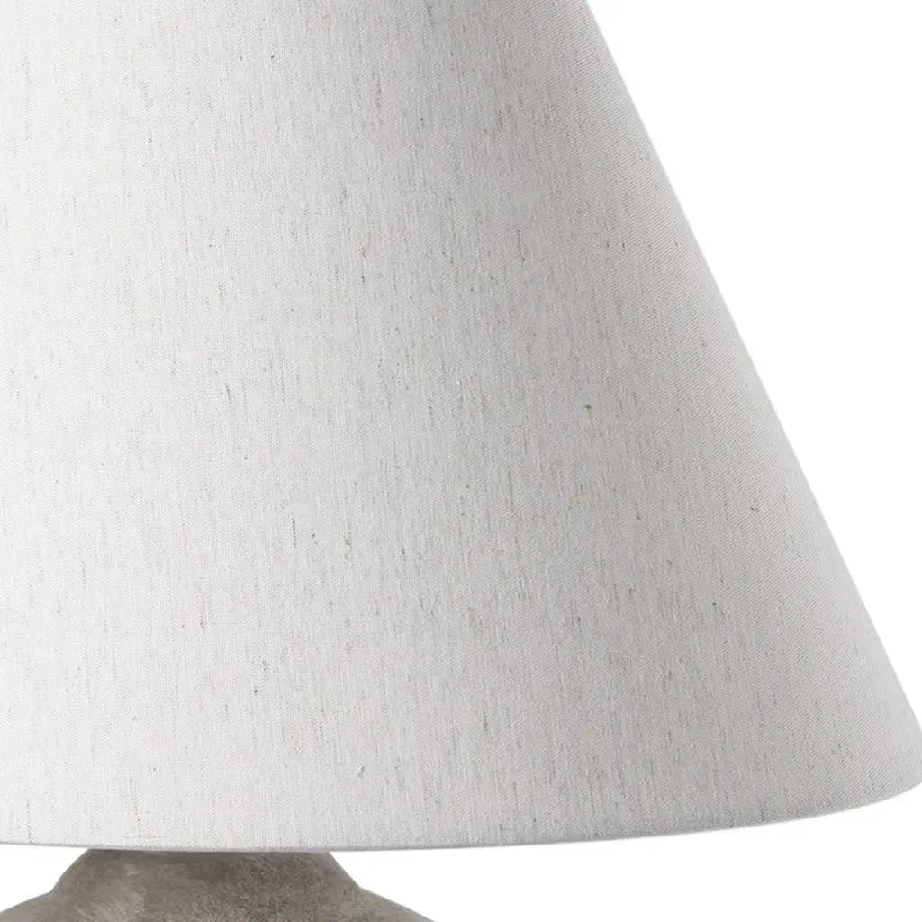 25" Tan Novelty Table Lamp With Bell Shade Homeroots Lighting