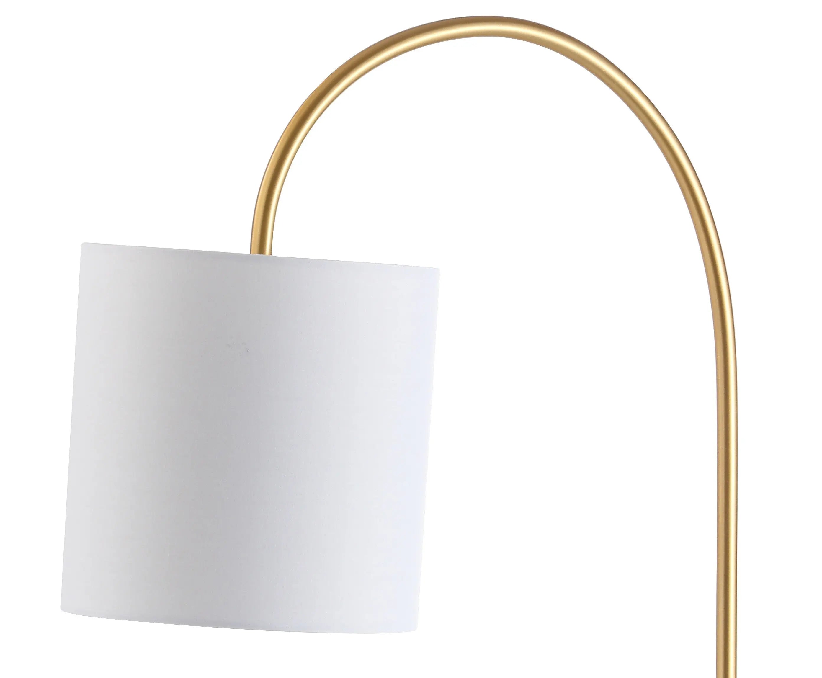 25" White Novelty Table Lamp With Drum Shade Homeroots Lighting