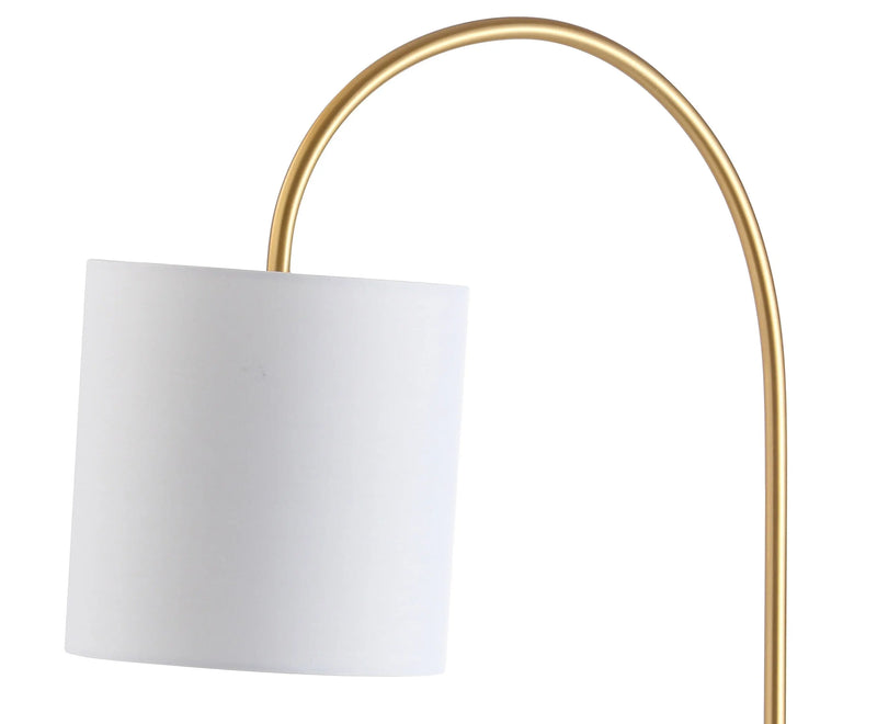 25" White Novelty Table Lamp With Drum Shade Homeroots Lighting