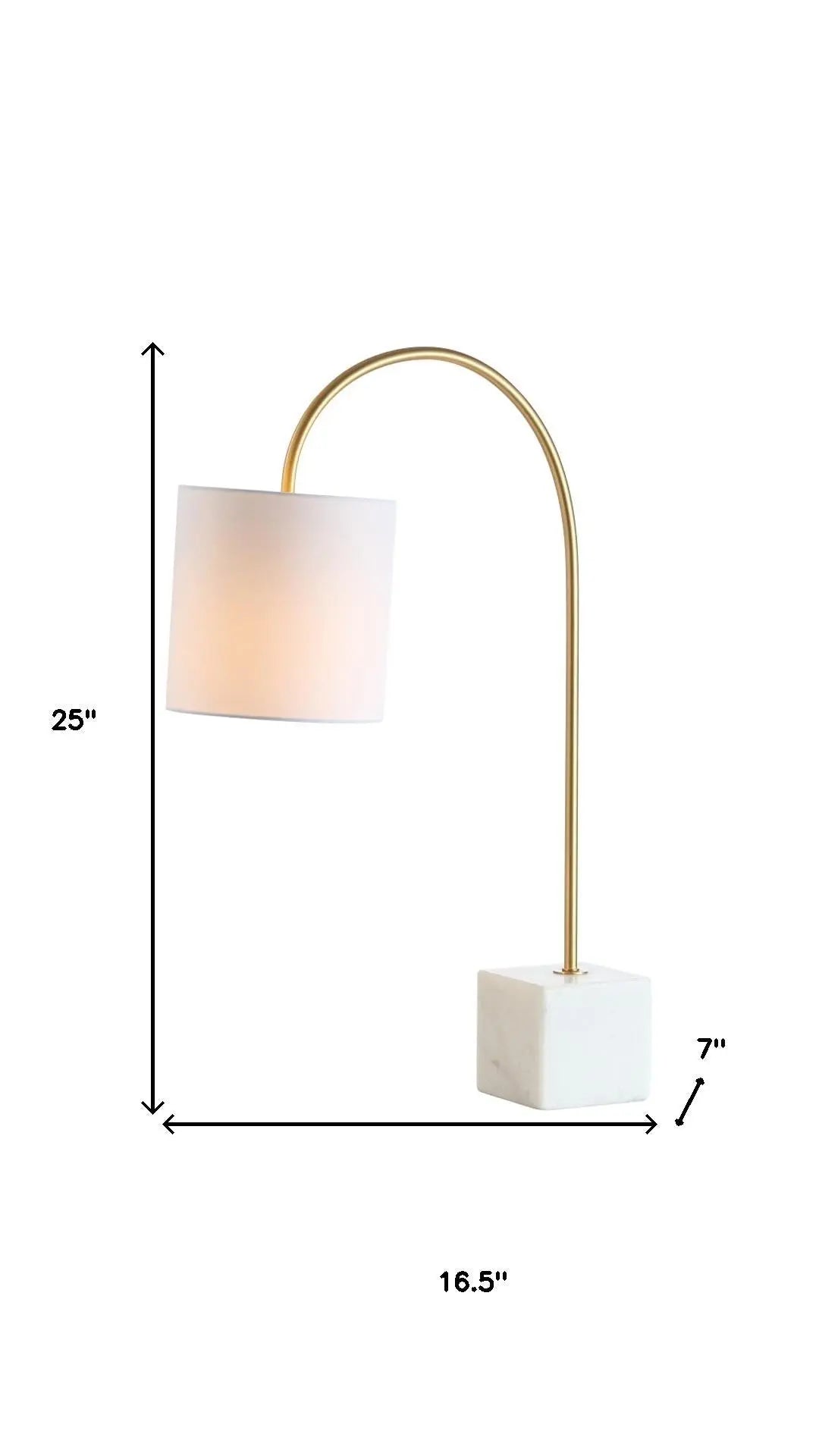 25" White Novelty Table Lamp With Drum Shade Homeroots Lighting