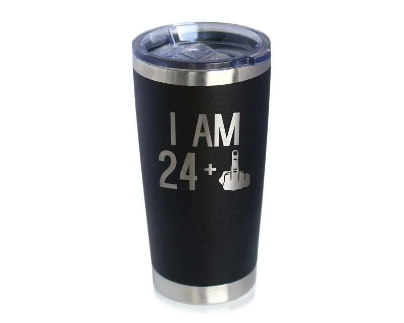25th Birthday Gifts - Middle Finger Insulated Travel Tumbler Bevvee