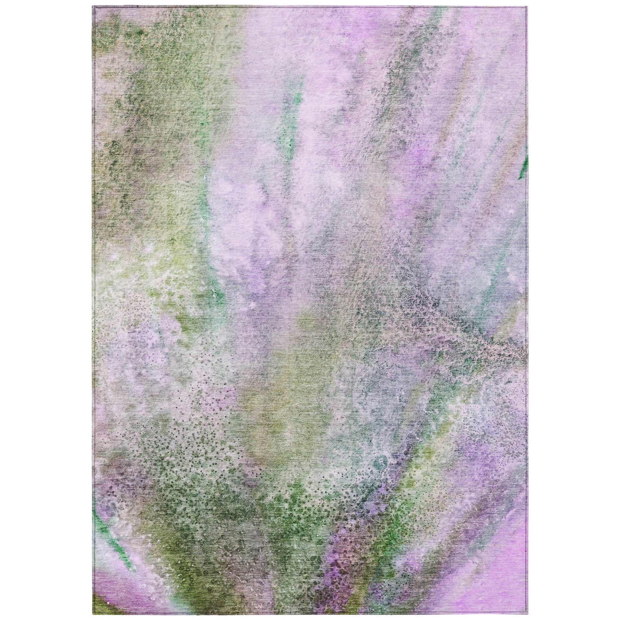 3' X 5' Purple Abstract Washable Non Skid Indoor Outdoor Area Rug Sports & Outdoor