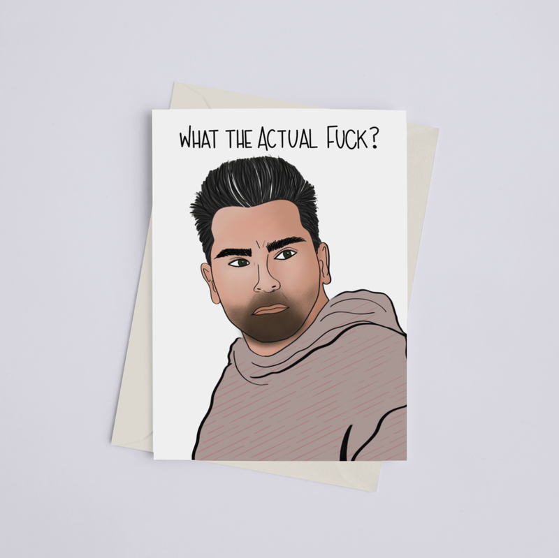 "What the actual fuck?!" Schitt's Creek - Greeting Card - Pack of 1 - Apparel and Accessories