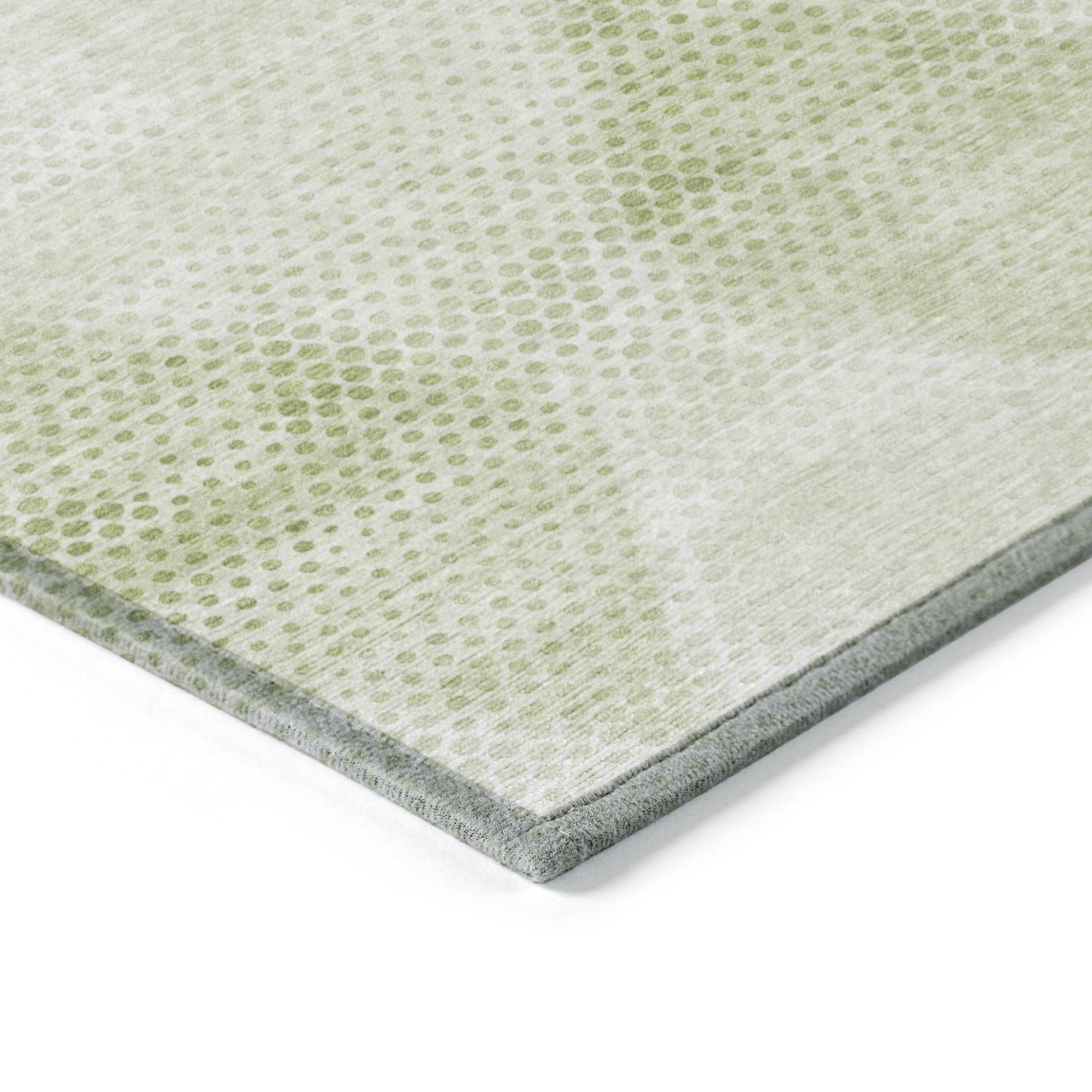 10' X 14' Mint Green Geometric Washable Non Skid Indoor Outdoor Area Rug - 1 - Sports & Outdoor
