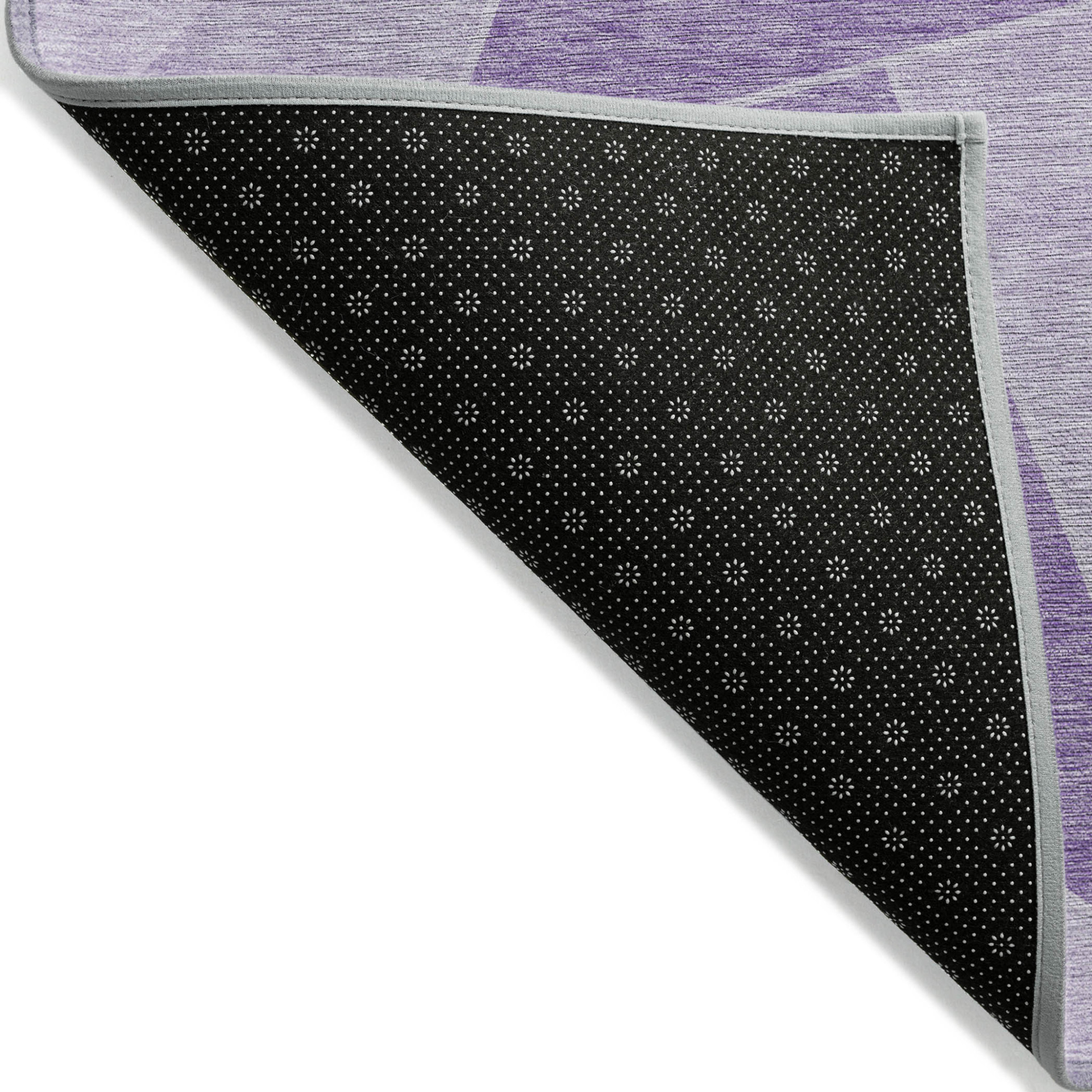 10' X 14' Lilac And Purple Geometric Washable Indoor Outdoor Area Rug - 1 - Sports & Outdoor