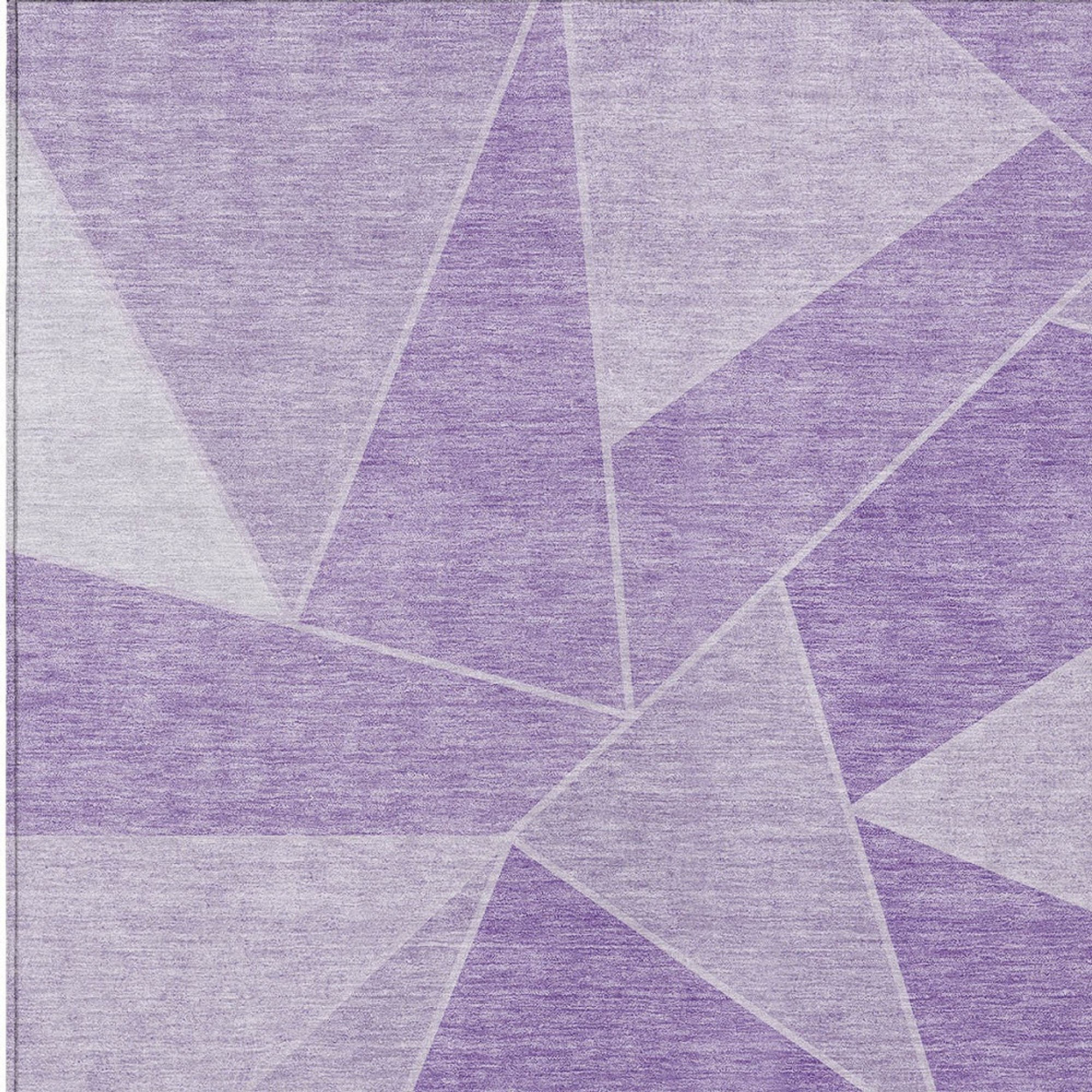 10' X 14' Lilac And Purple Geometric Washable Indoor Outdoor Area Rug - 1 - Sports & Outdoor