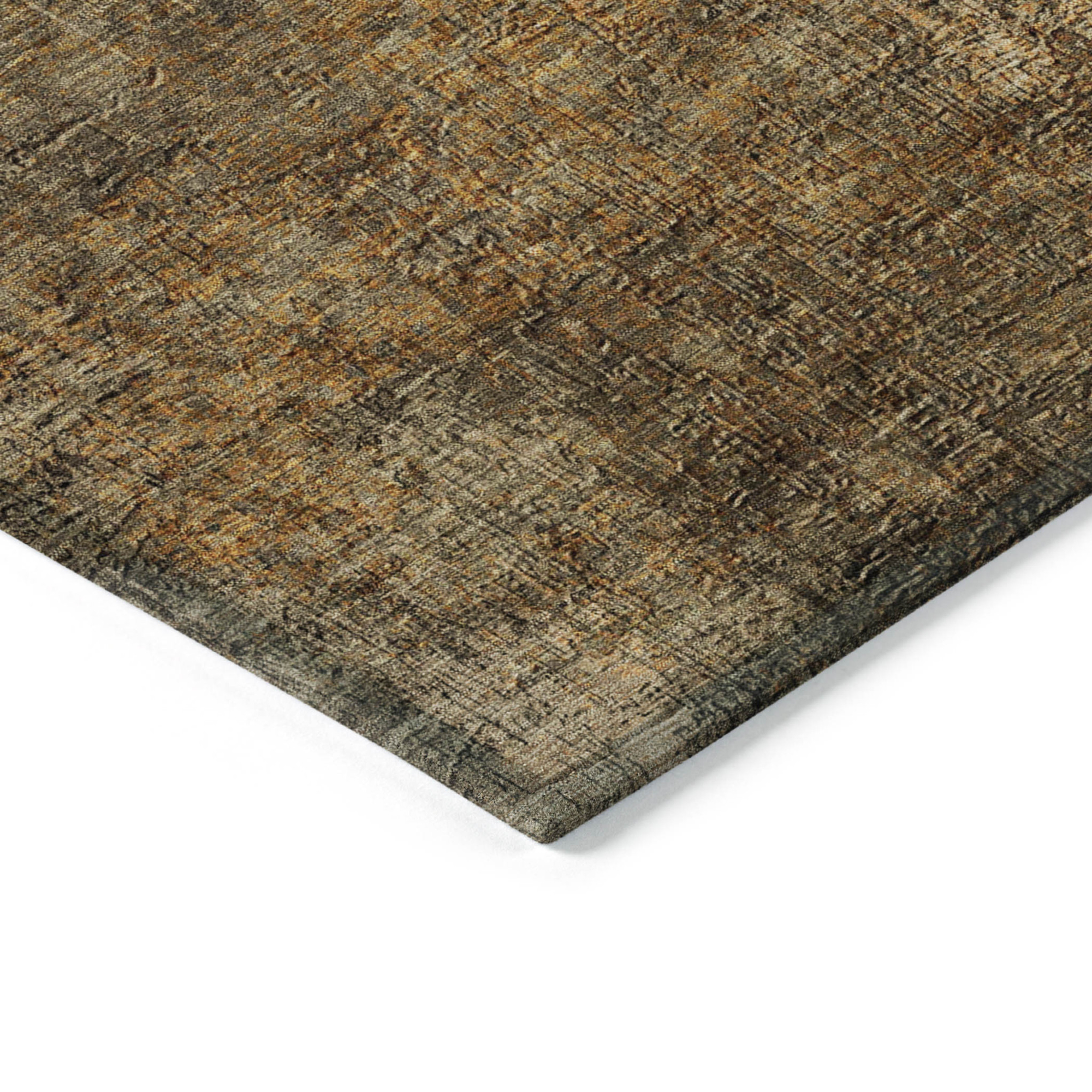 5' X 8' Brown Beige And Taupe Abstract Washable Indoor Outdoor Area Rug Sports & Outdoor