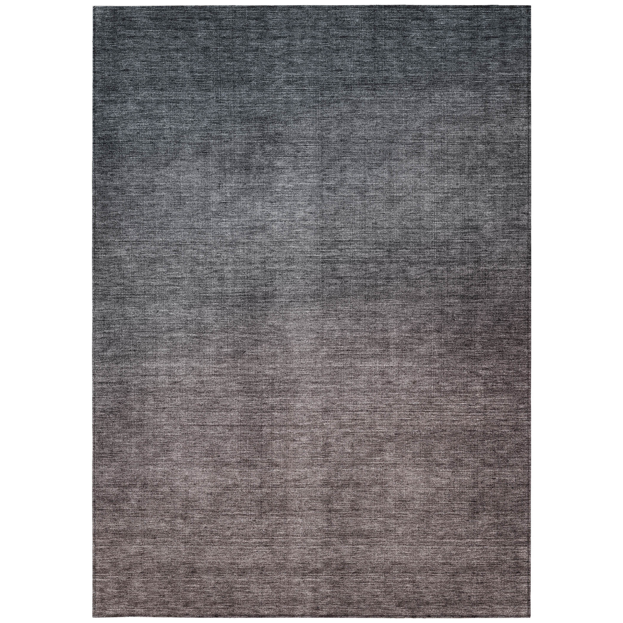 10' X 14' Gray Charcoal And Brown Ombre Washable Indoor Outdoor Area Rug - 1 - Sports & Outdoor