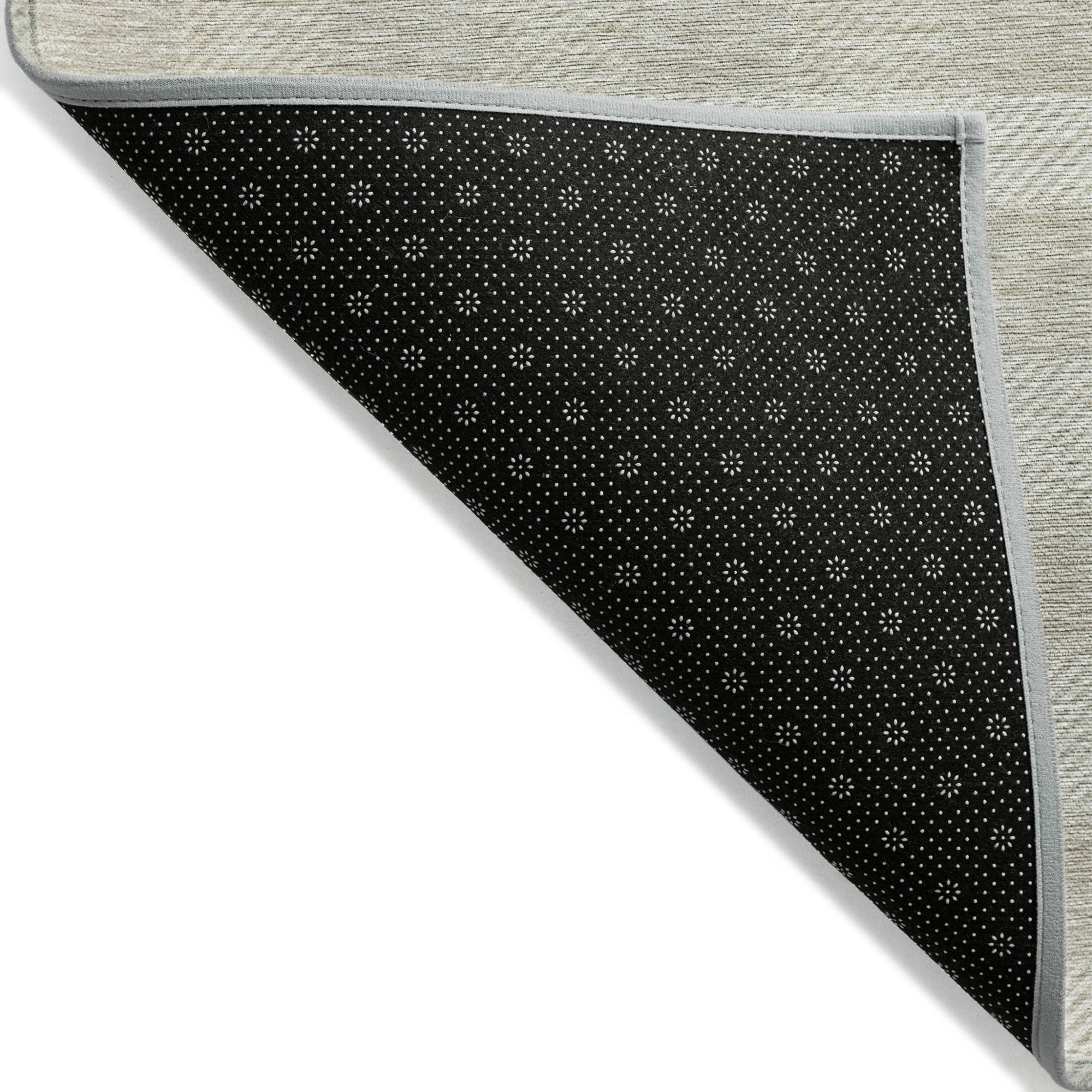 10' X 14' Ivory And Beige Plaid Washable Indoor Outdoor Area Rug - 1 - Sports & Outdoor