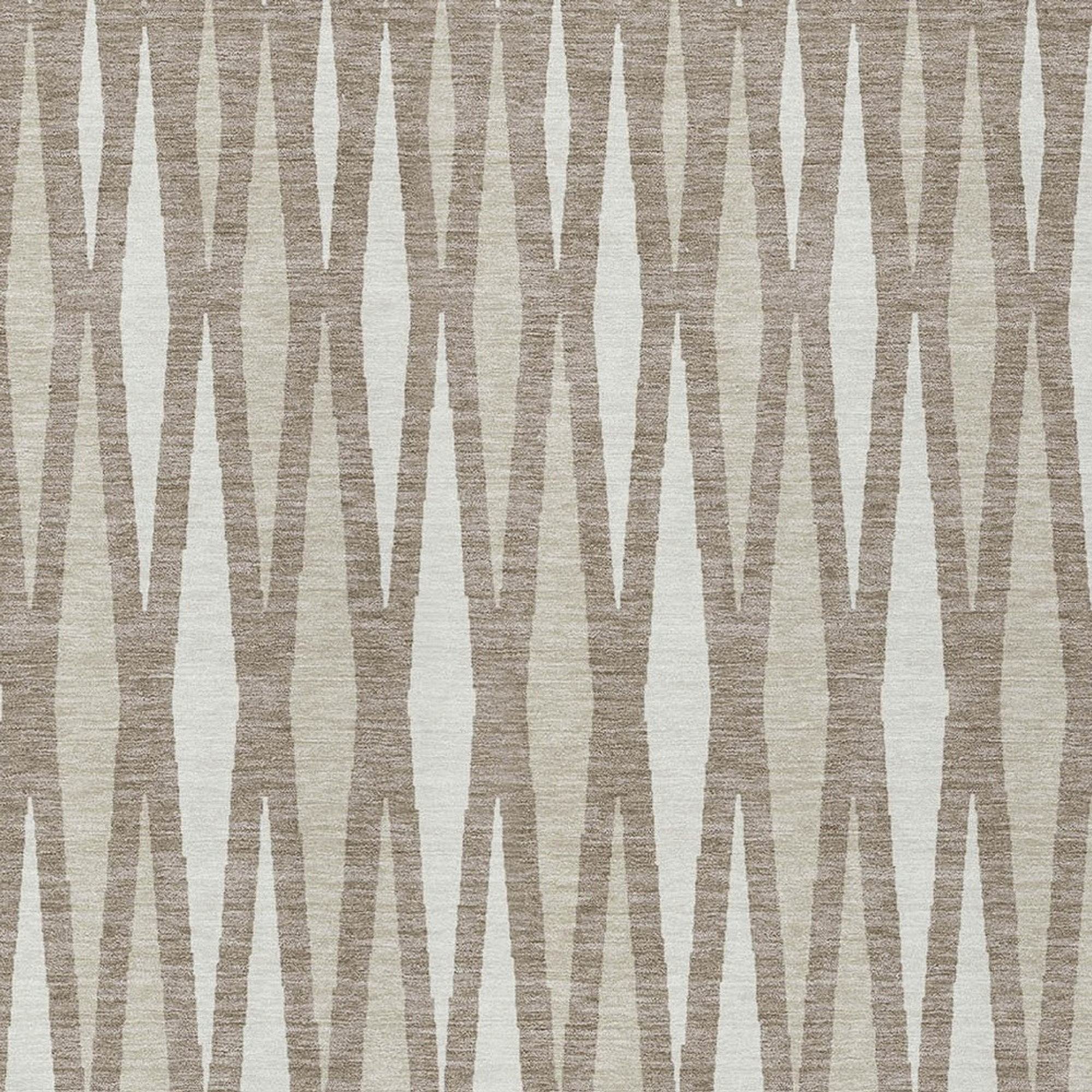 10' X 14' Taupe Beige And Ivory Geometric Washable Indoor Outdoor Area Rug - 1 - Sports & Outdoor