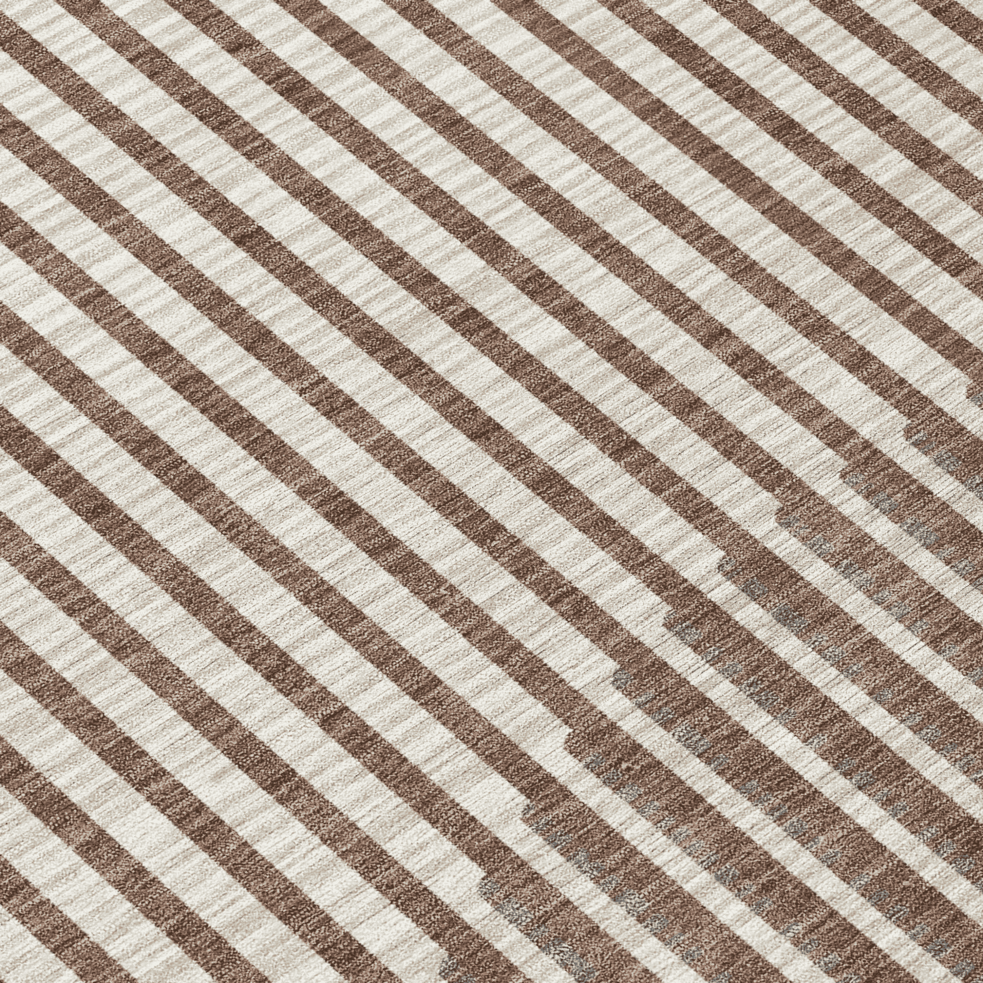 10' X 14' Brown And Beige Geometric Washable Indoor Outdoor Area Rug - 1 - Sports & Outdoor