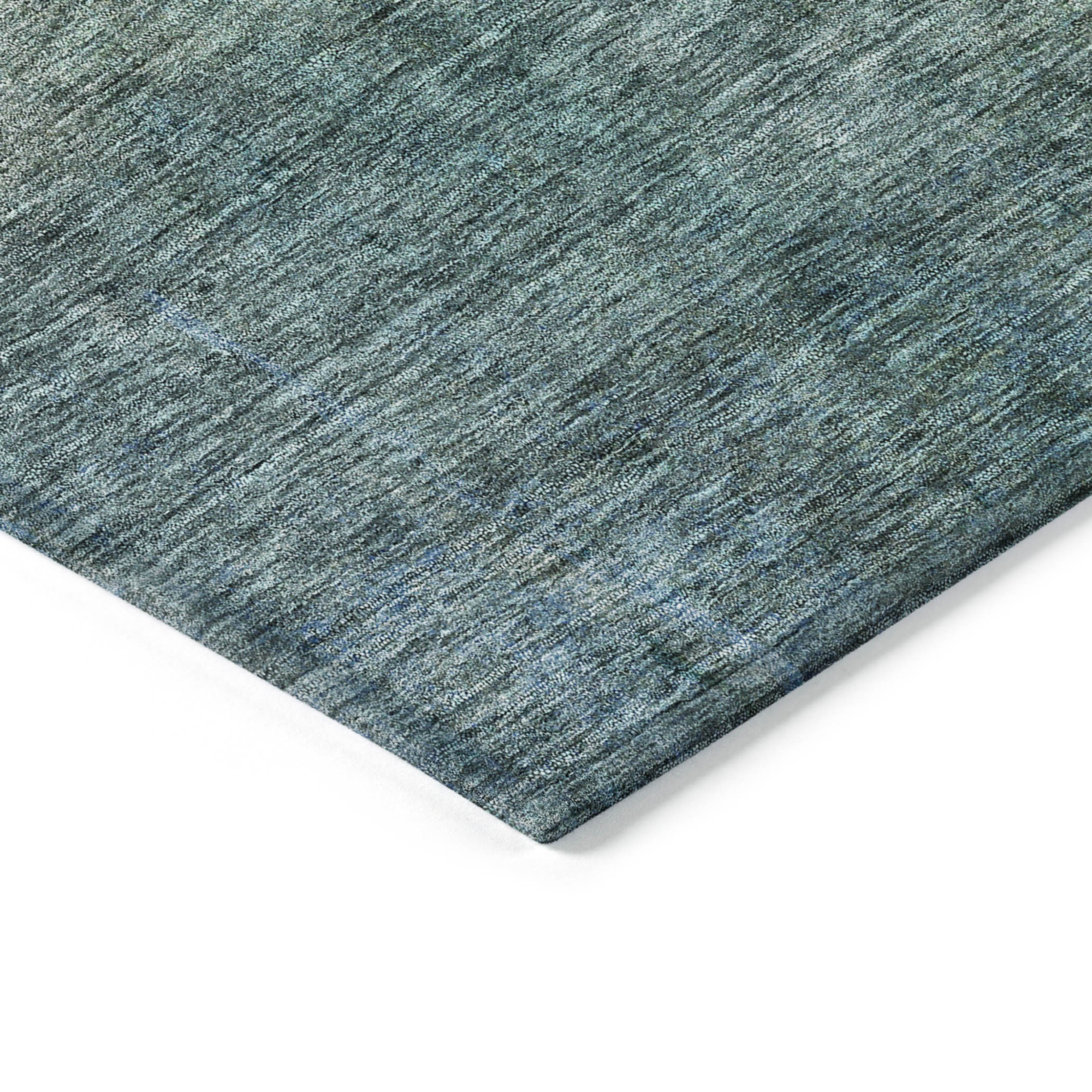 10' X 14' Blue Gold And Green Abstract Washable Indoor Outdoor Area Rug - 1 - Sports & Outdoor