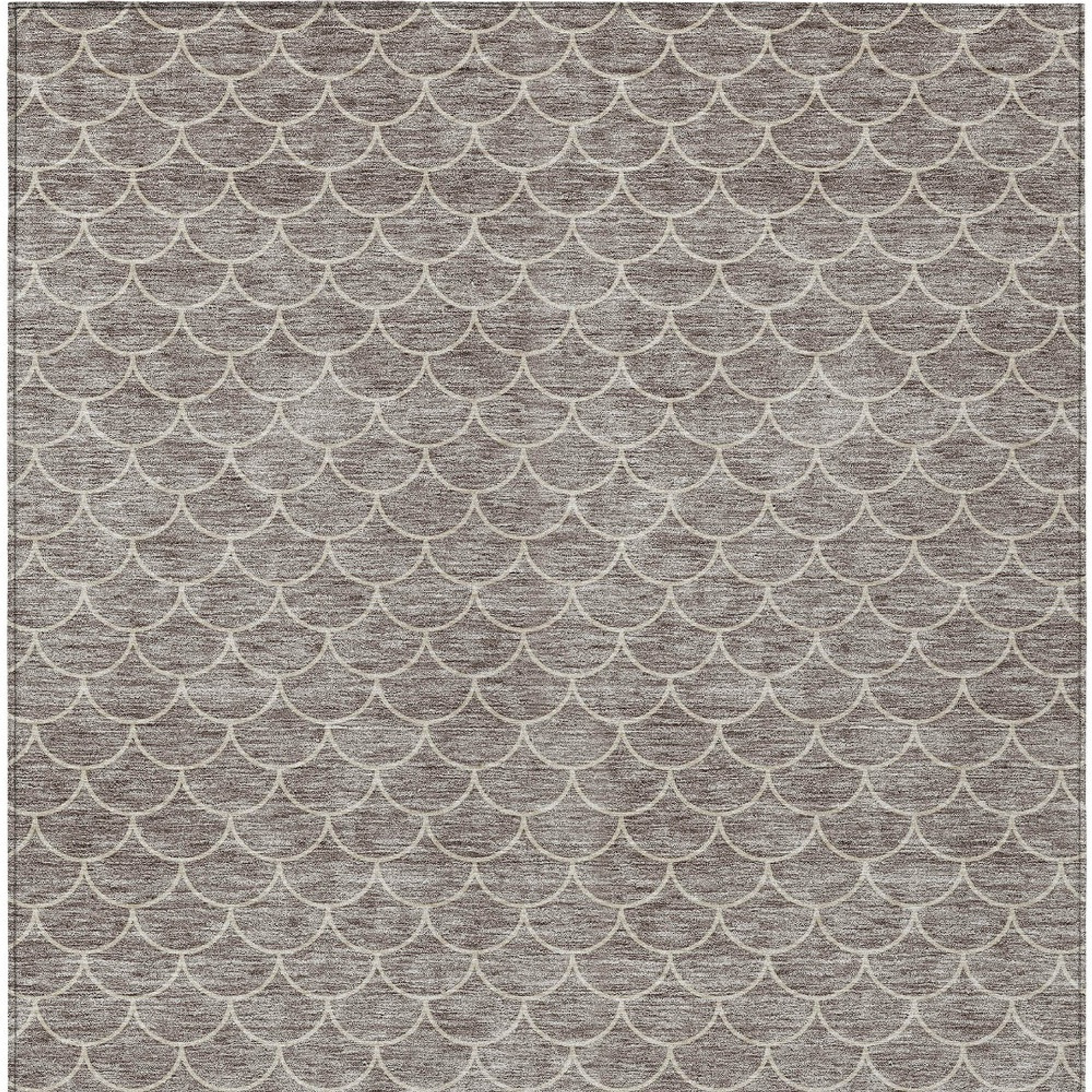 10' X 14' Taupe And Beige Geometric Washable Indoor Outdoor Area Rug - 1 - Sports & Outdoor