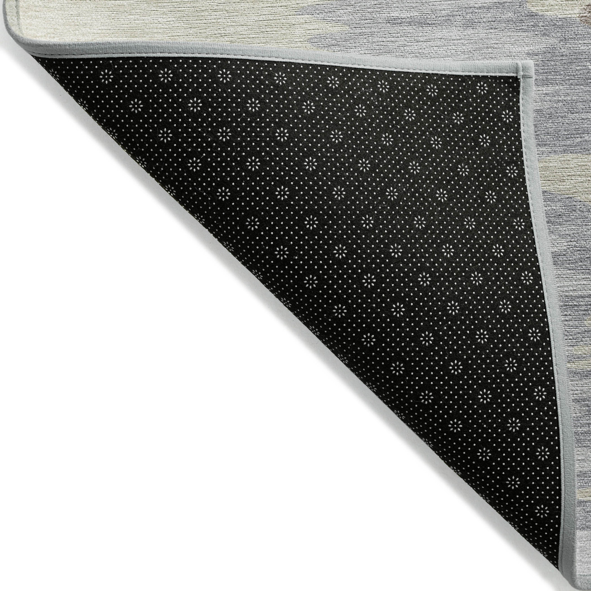 10' X 14' Beige Brown And Gray Abstract Washable Indoor Outdoor Area Rug - 1 - Sports & Outdoor