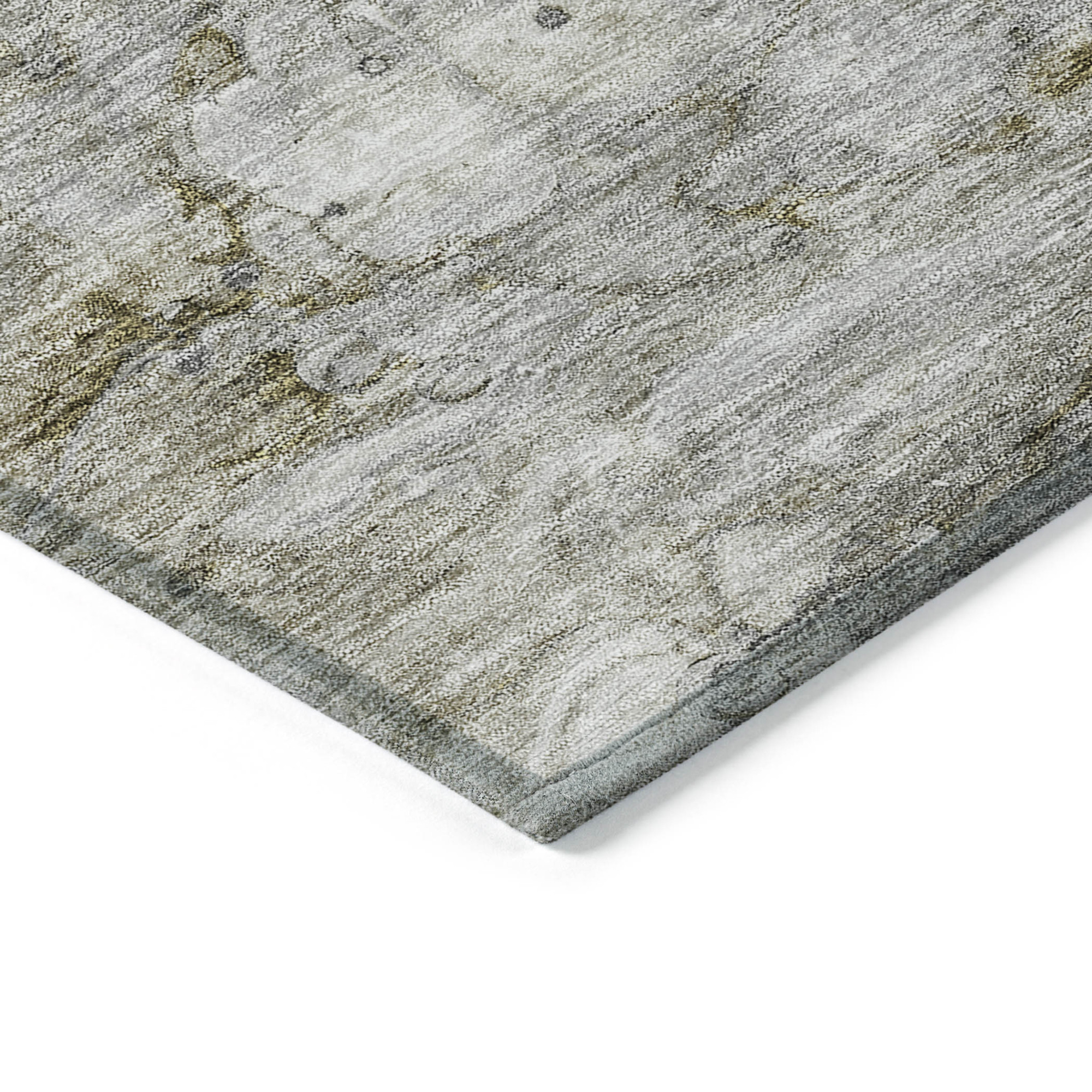 10' X 14' Brown Taupe And Ivory Abstract Washable Indoor Outdoor Area Rug - 1 - Sports & Outdoor