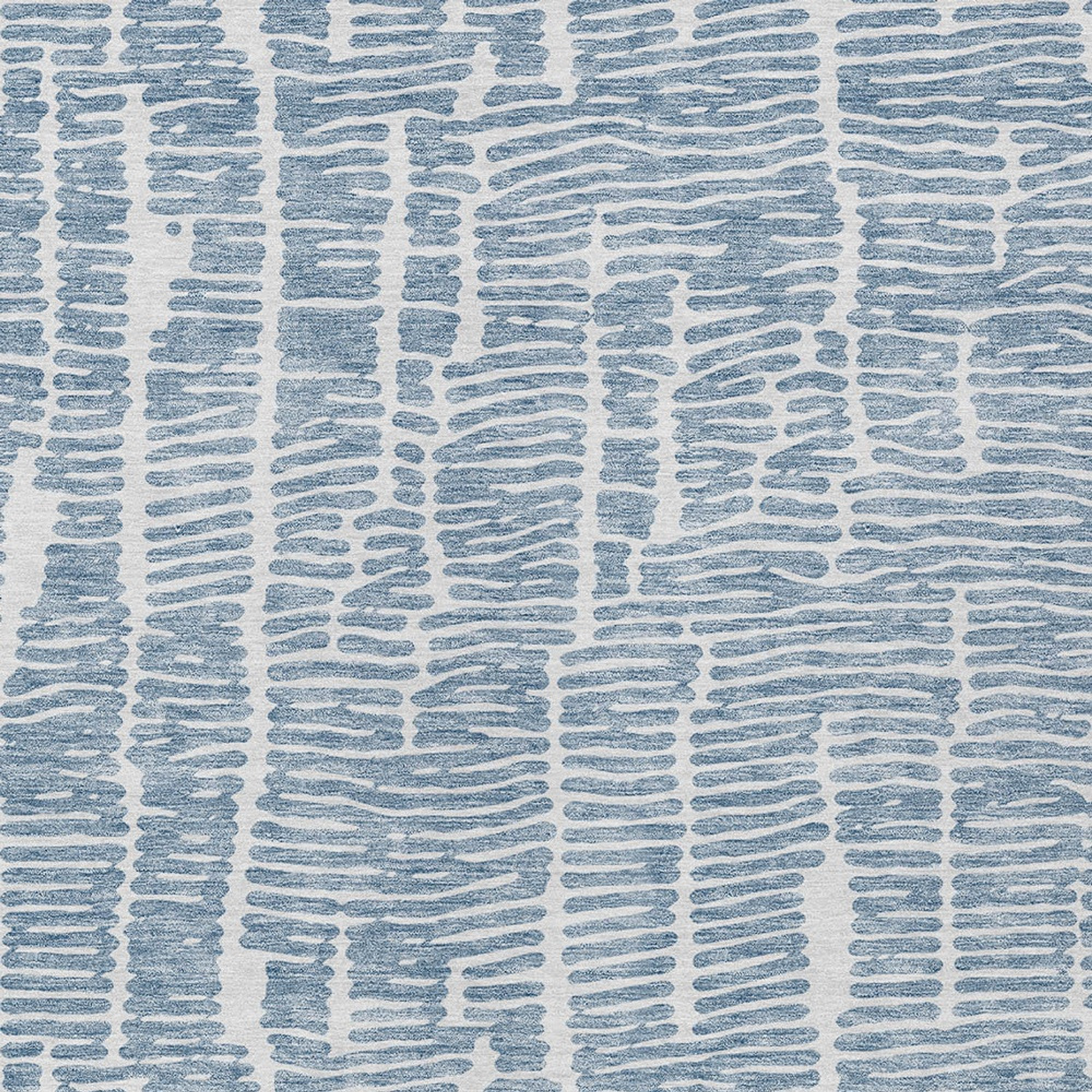 10' X 14' Blue And Ivory Abstract Washable Indoor Outdoor Area Rug - 1 - Sports & Outdoor
