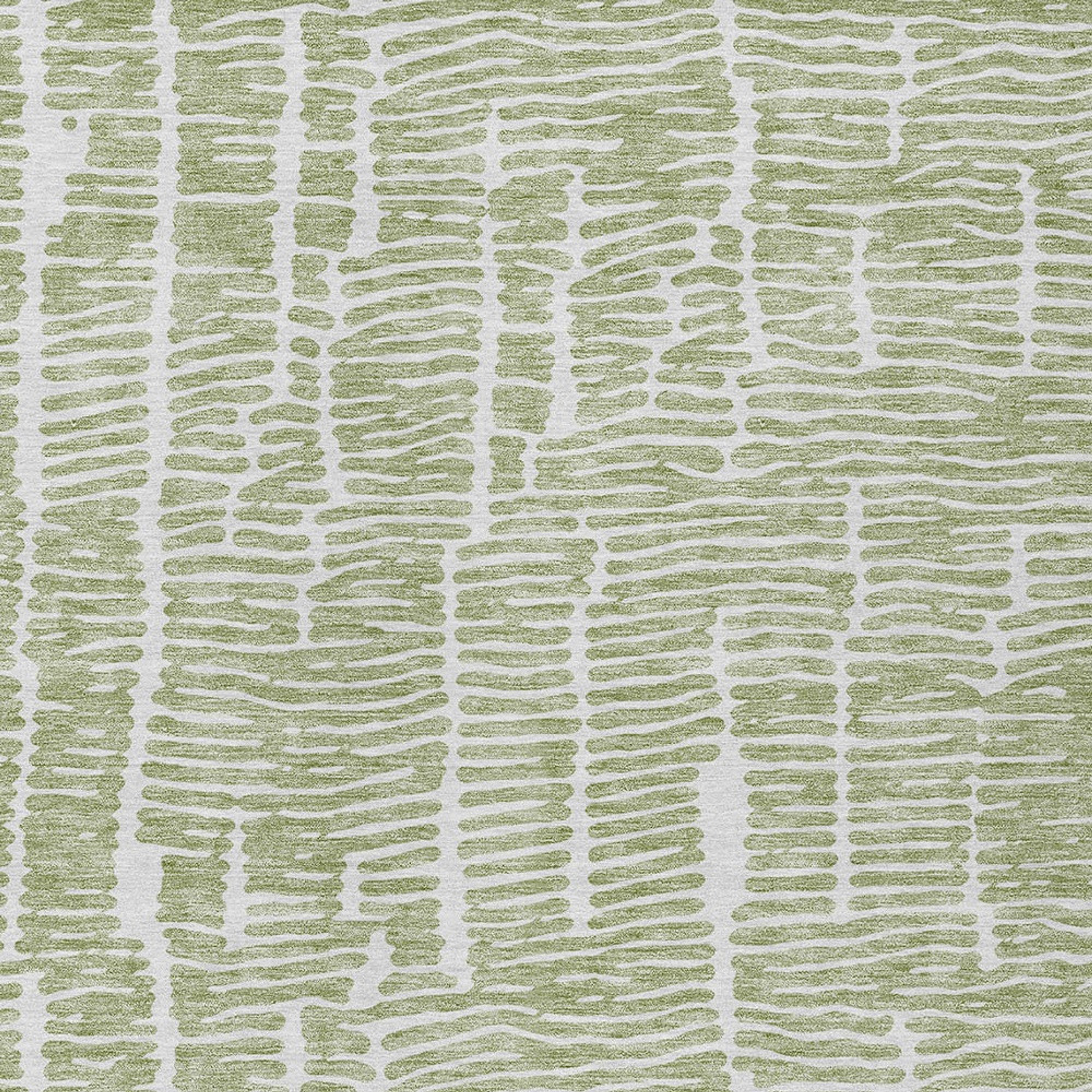 10' X 14' Artichoke Green And Ivory Abstract Washable Indoor Outdoor Area Rug - 1 - Sports & Outdoor