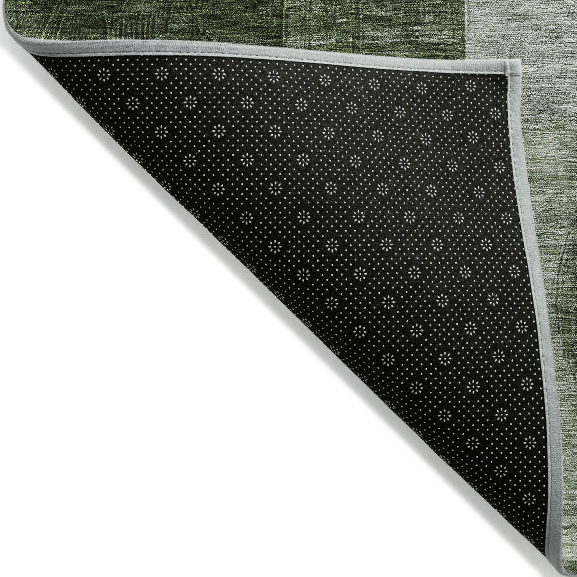10' X 14' Fern Green And Gray Geometric Washable Indoor Outdoor Area Rug - 1 - Sports & Outdoor