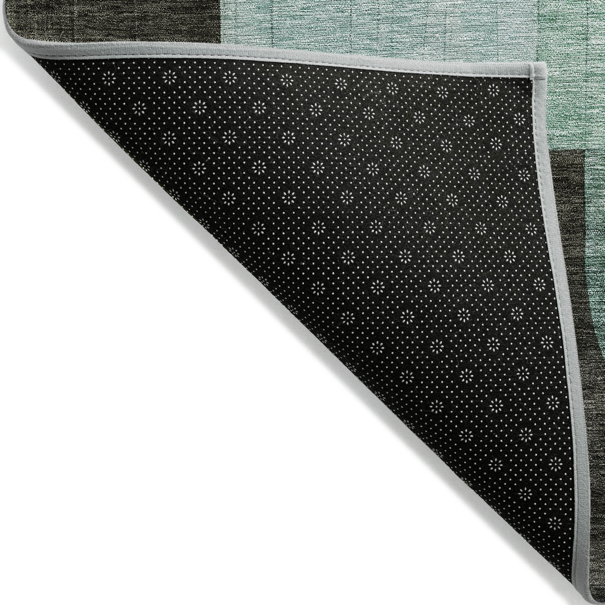 10' X 14' Brown Blue And Green Abstract Washable Indoor Outdoor Area Rug - 1 - Sports & Outdoor