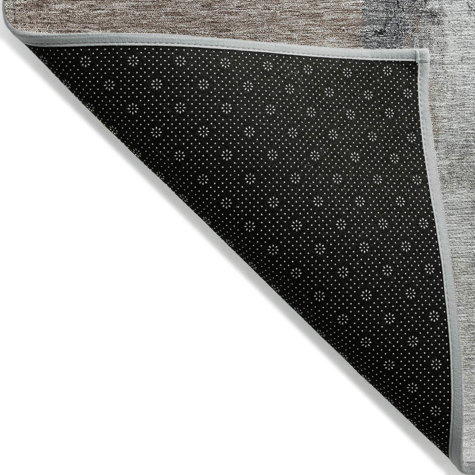 10' X 14' Brown Black And Gray Abstract Washable Indoor Outdoor Area Rug - 1 - Sports & Outdoor