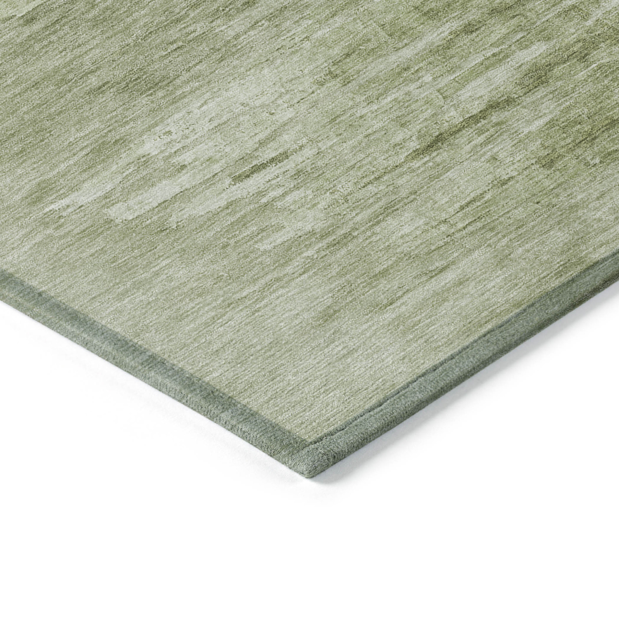10' X 14' Artichoke Green And Fern Green Abstract Washable Indoor Outdoor Area Rug - 1 - Sports & Outdoor