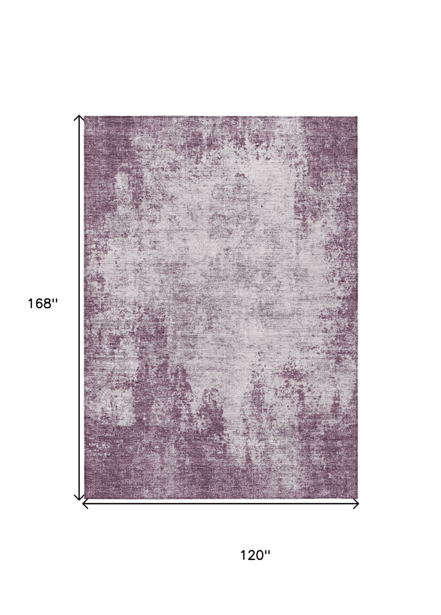 10' X 14' Plum And Ivory Abstract Washable Indoor Outdoor Area Rug - 1 - Sports & Outdoor