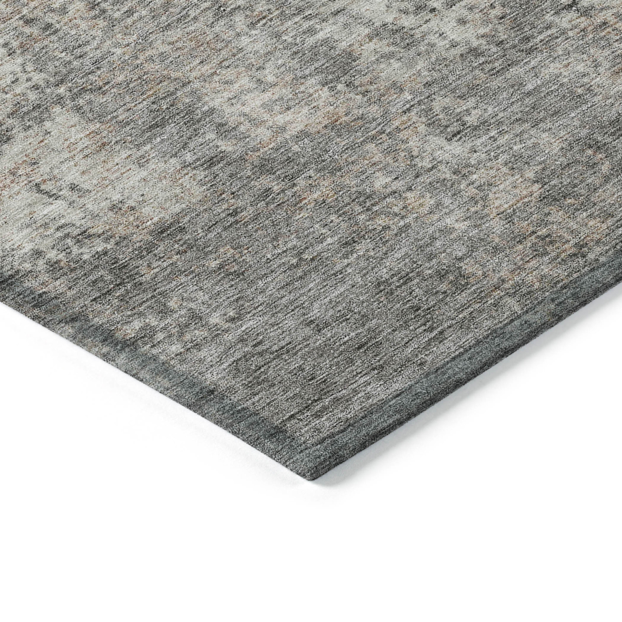 10' X 14' Taupe And Ivory Abstract Washable Indoor Outdoor Area Rug - 1 - Sports & Outdoor