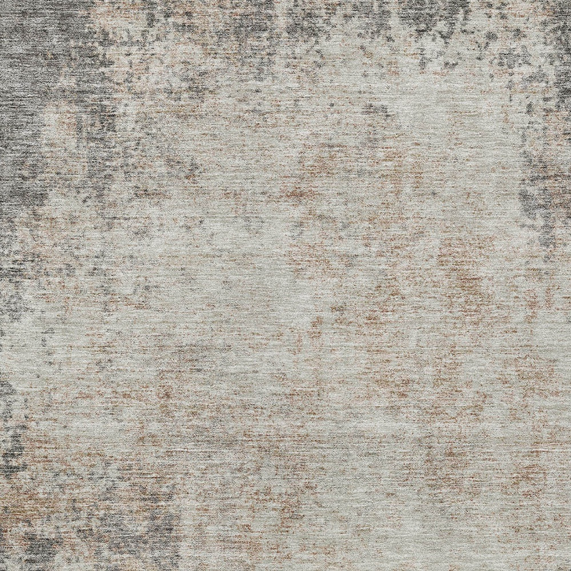 10' X 14' Taupe And Ivory Abstract Washable Indoor Outdoor Area Rug - 1 - Sports & Outdoor