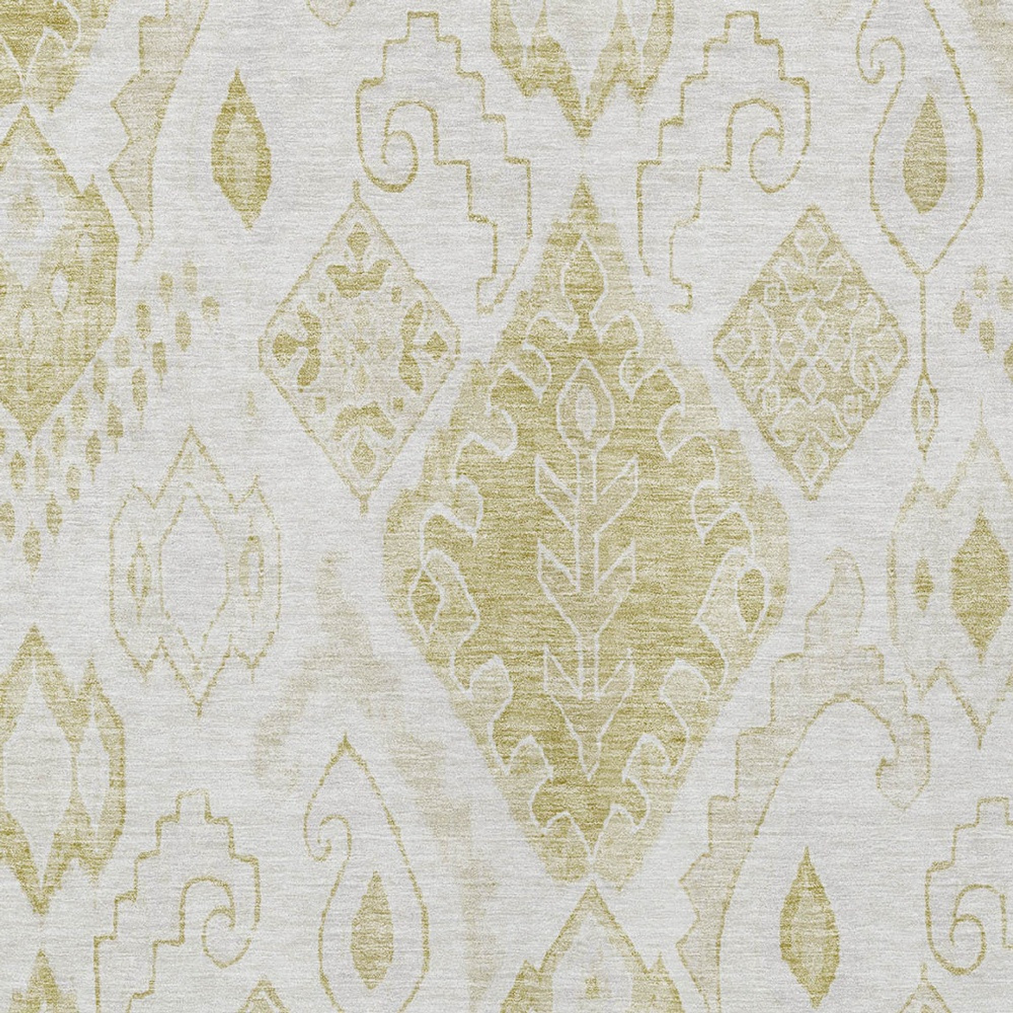 10' X 14' Beige Tan And Ivory Moroccan Washable Indoor Outdoor Area Rug - 1 - Sports & Outdoor