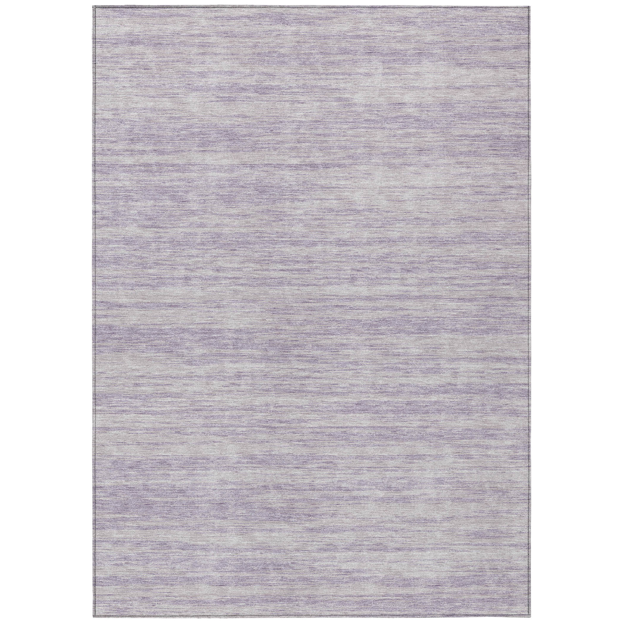 10' X 14' Lavender And Lilac Abstract Washable Indoor Outdoor Area Rug - 1 - Sports & Outdoor