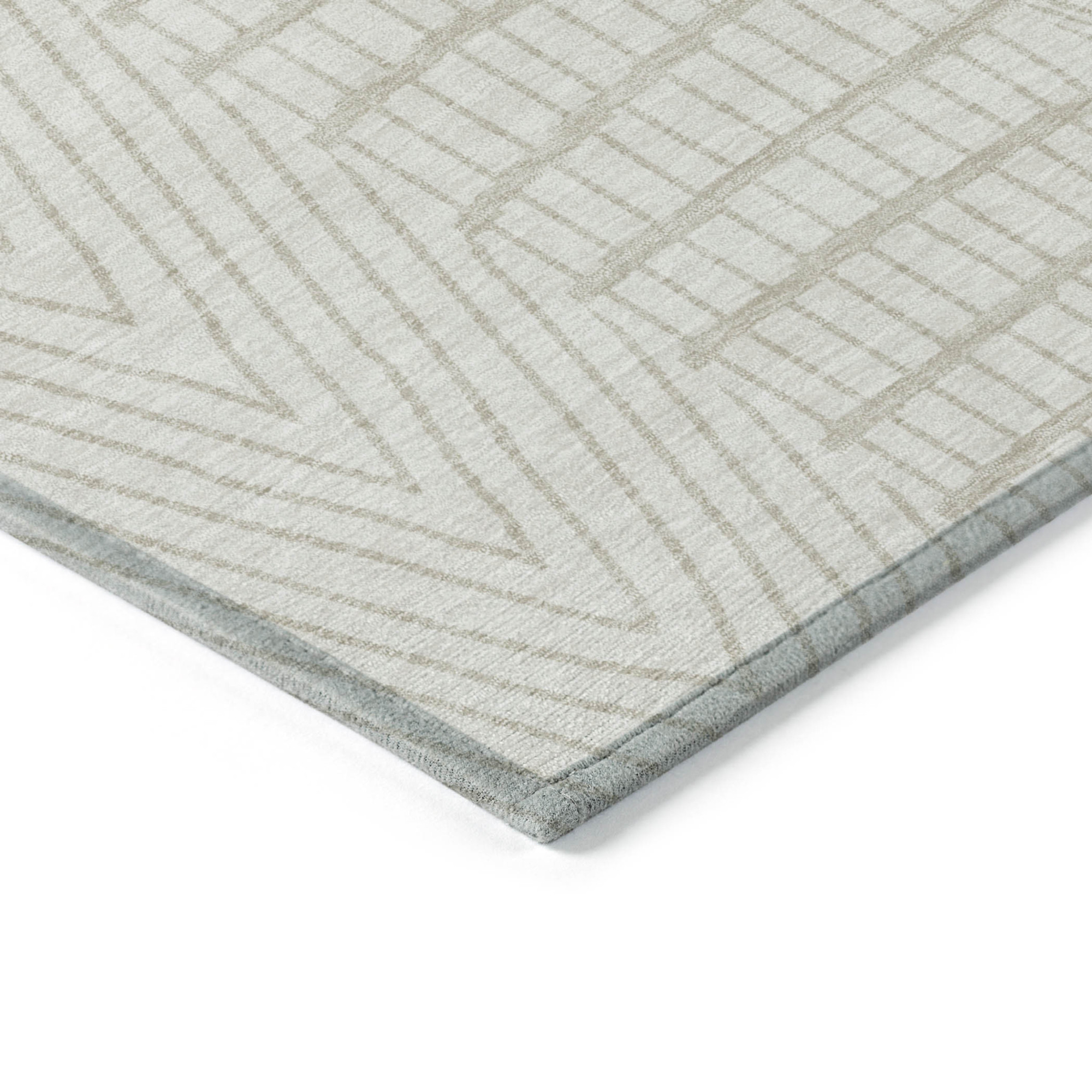 10' X 14' Ivory And Beige Geometric Washable Indoor Outdoor Area Rug - 1 - Sports & Outdoor