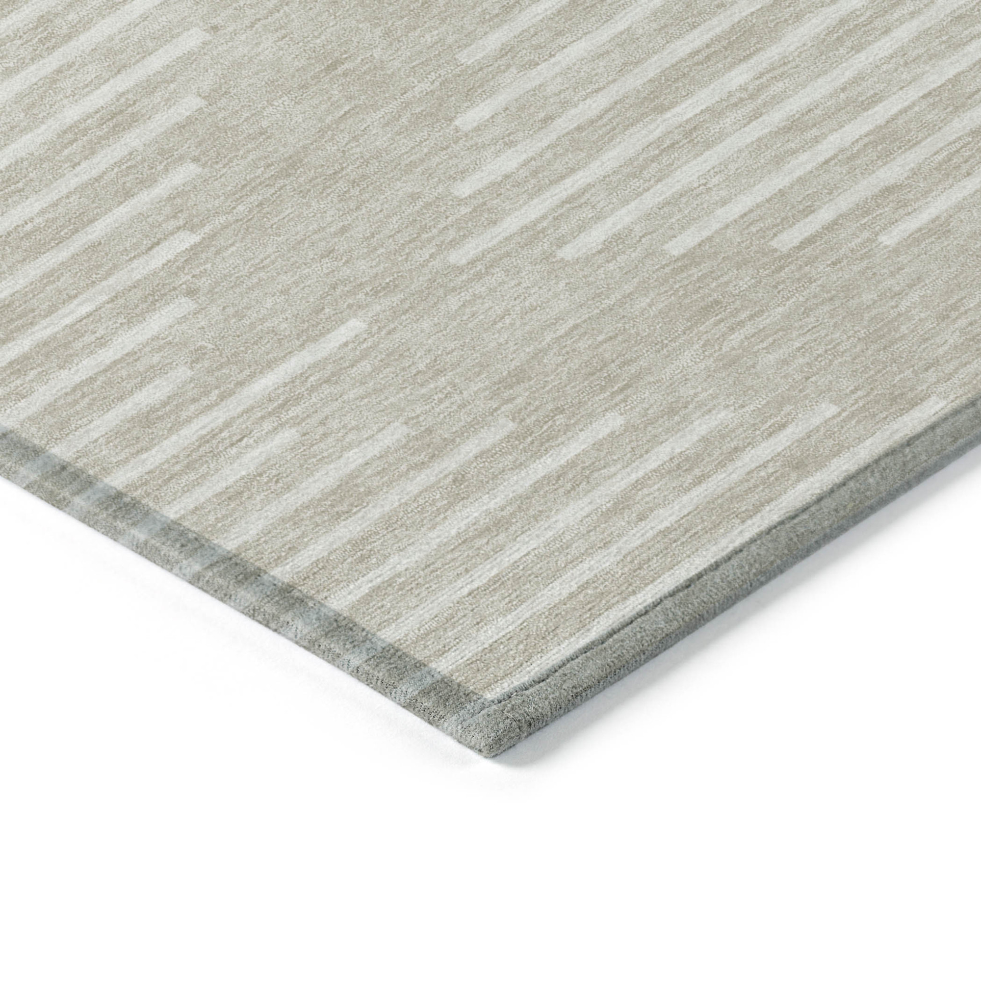 8' X 10' Beige And Ivory Geometric Washable Indoor Outdoor Area Rug Sports & Outdoor