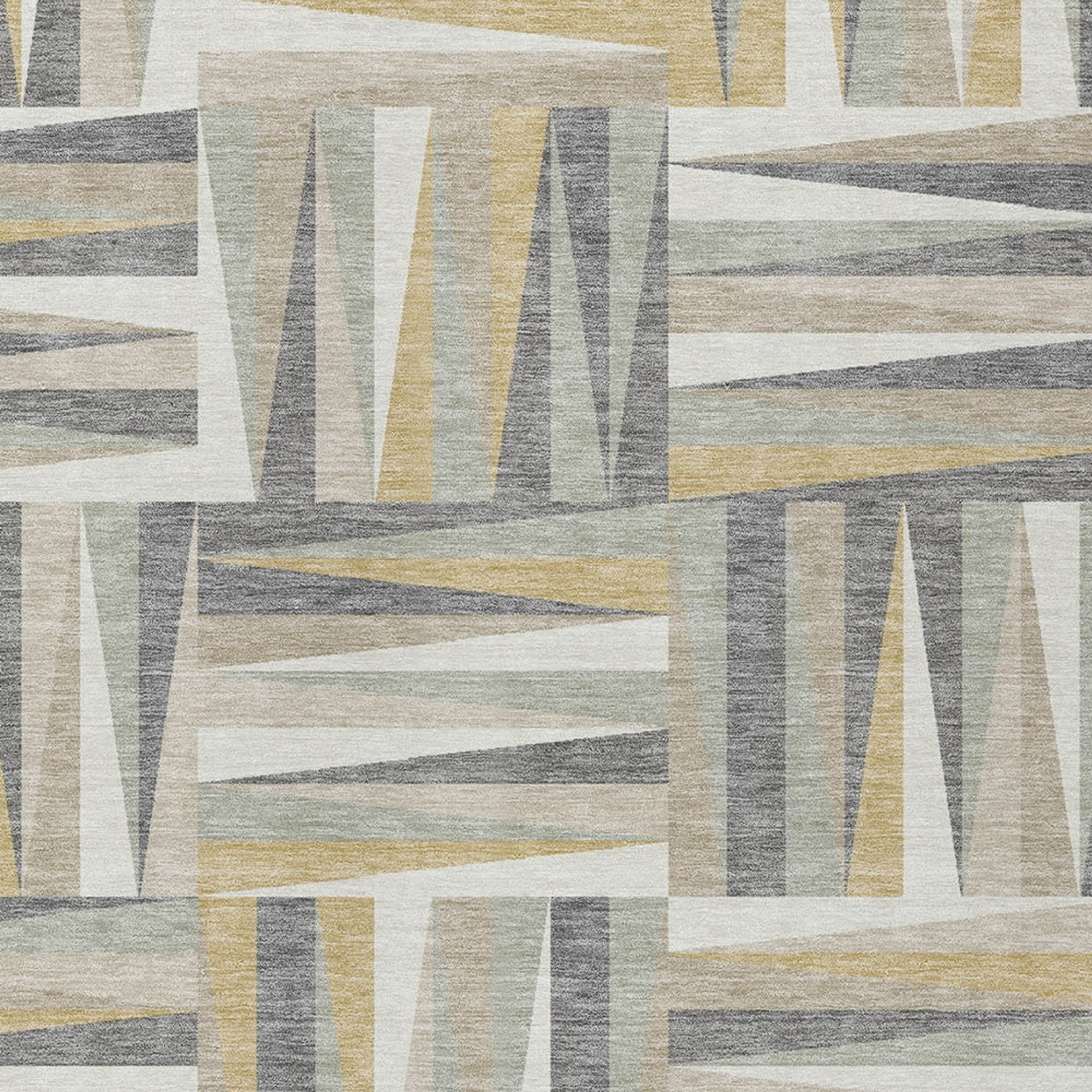 8' X 10' Beige Gray And Ivory Geometric Washable Indoor Outdoor Area Rug Sports & Outdoor