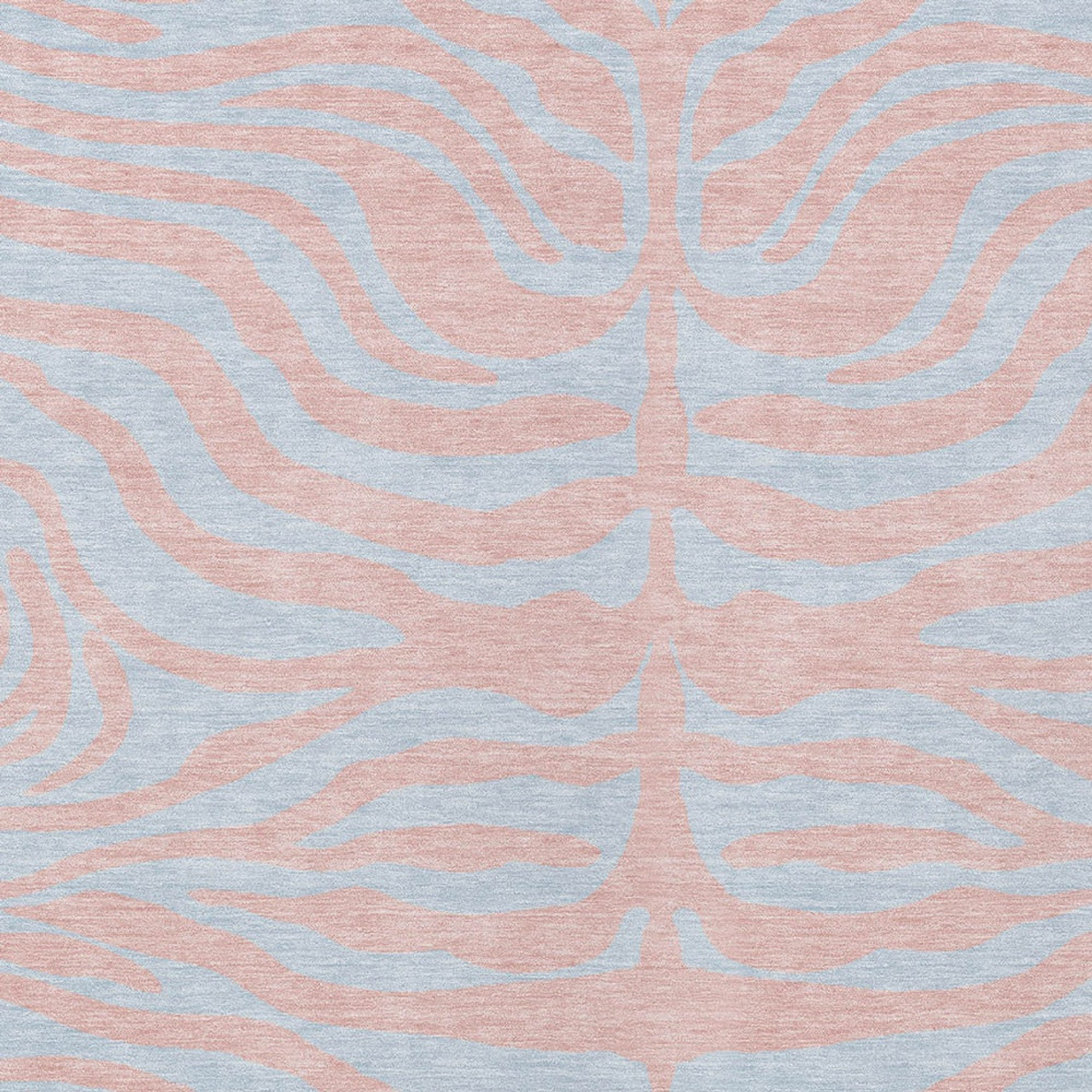 8' X 10' Pink And Gray Animal Print Washable Indoor Outdoor Area Rug Sports & Outdoor