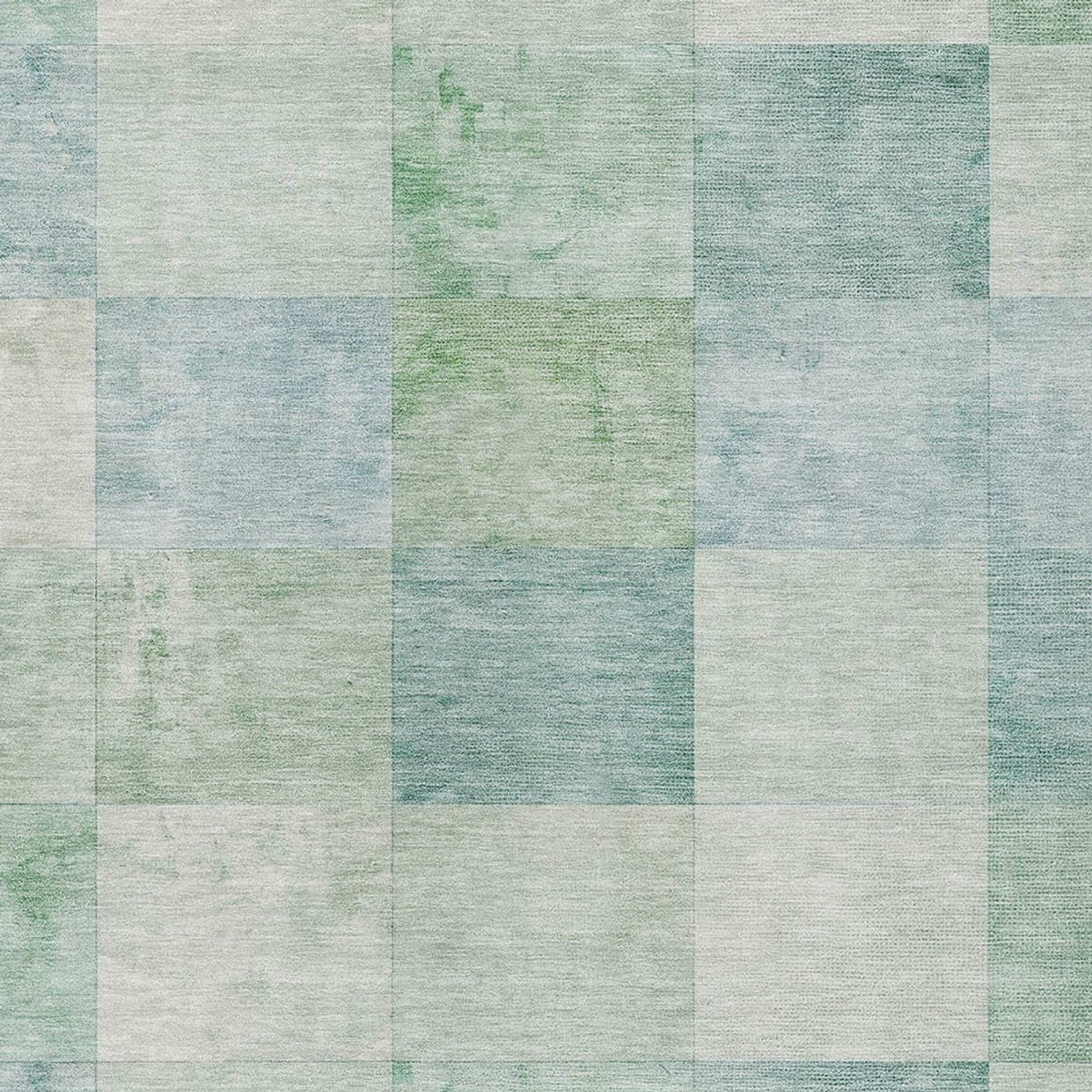 10' X 14' Blue Geometric Washable Indoor Outdoor Area Rug - Sports & Outdoor