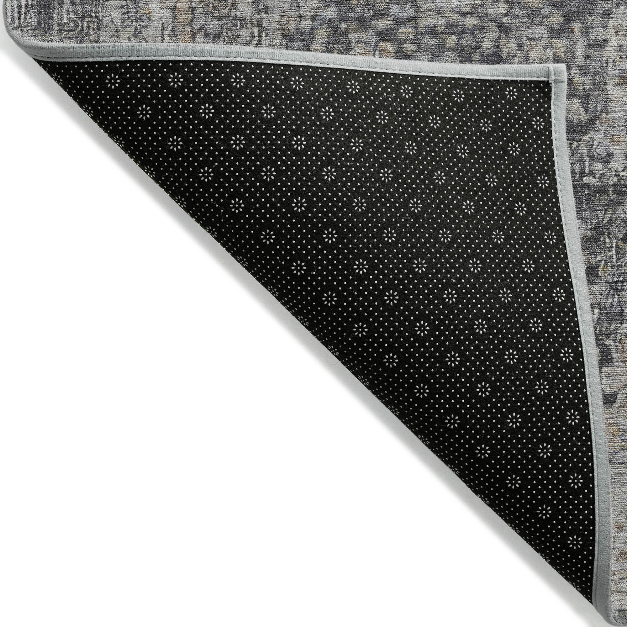 10' X 14' Charcoal And Silver Abstract Washable Indoor Outdoor Area Rug - Sports & Outdoor