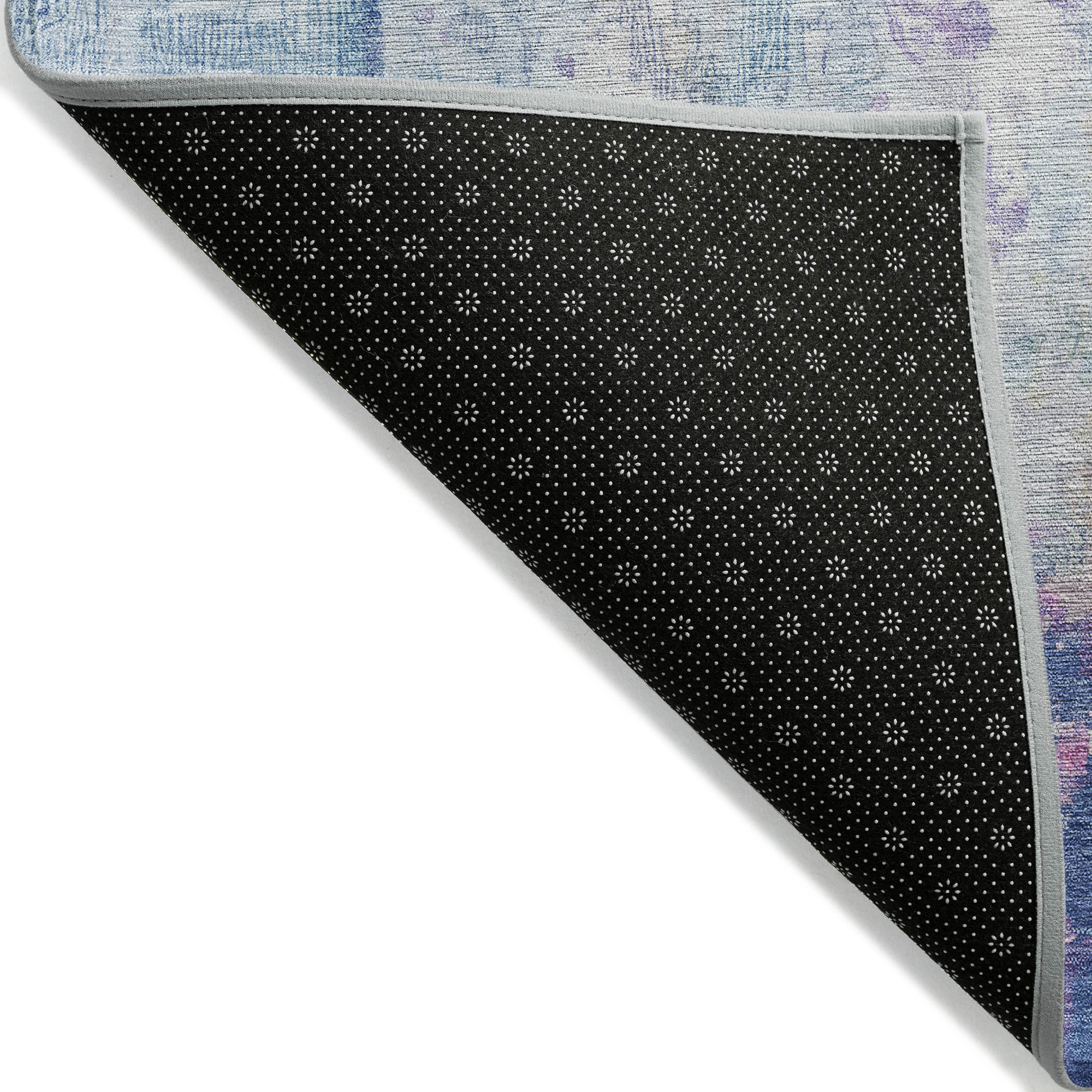 10' X 14' Blue Peach And Sky Blue Abstract Washable Indoor Outdoor Area Rug - Sports & Outdoor