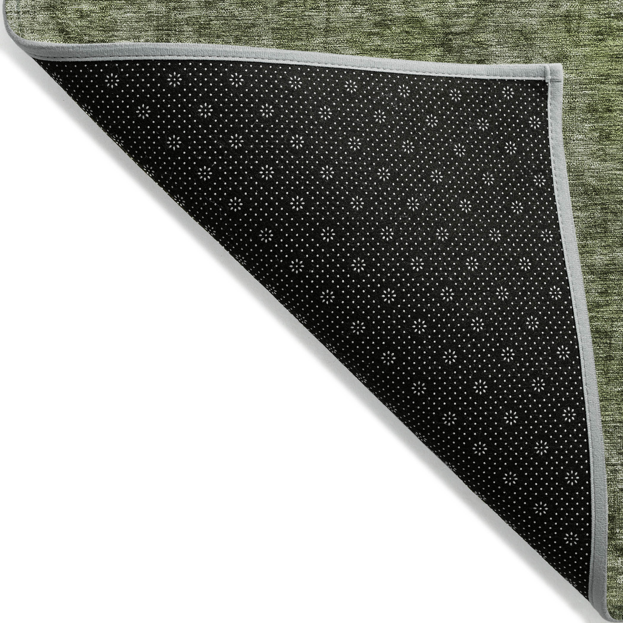 10' X 14' Green And Silver Medallion Washable Indoor Outdoor Area Rug - Sports & Outdoor