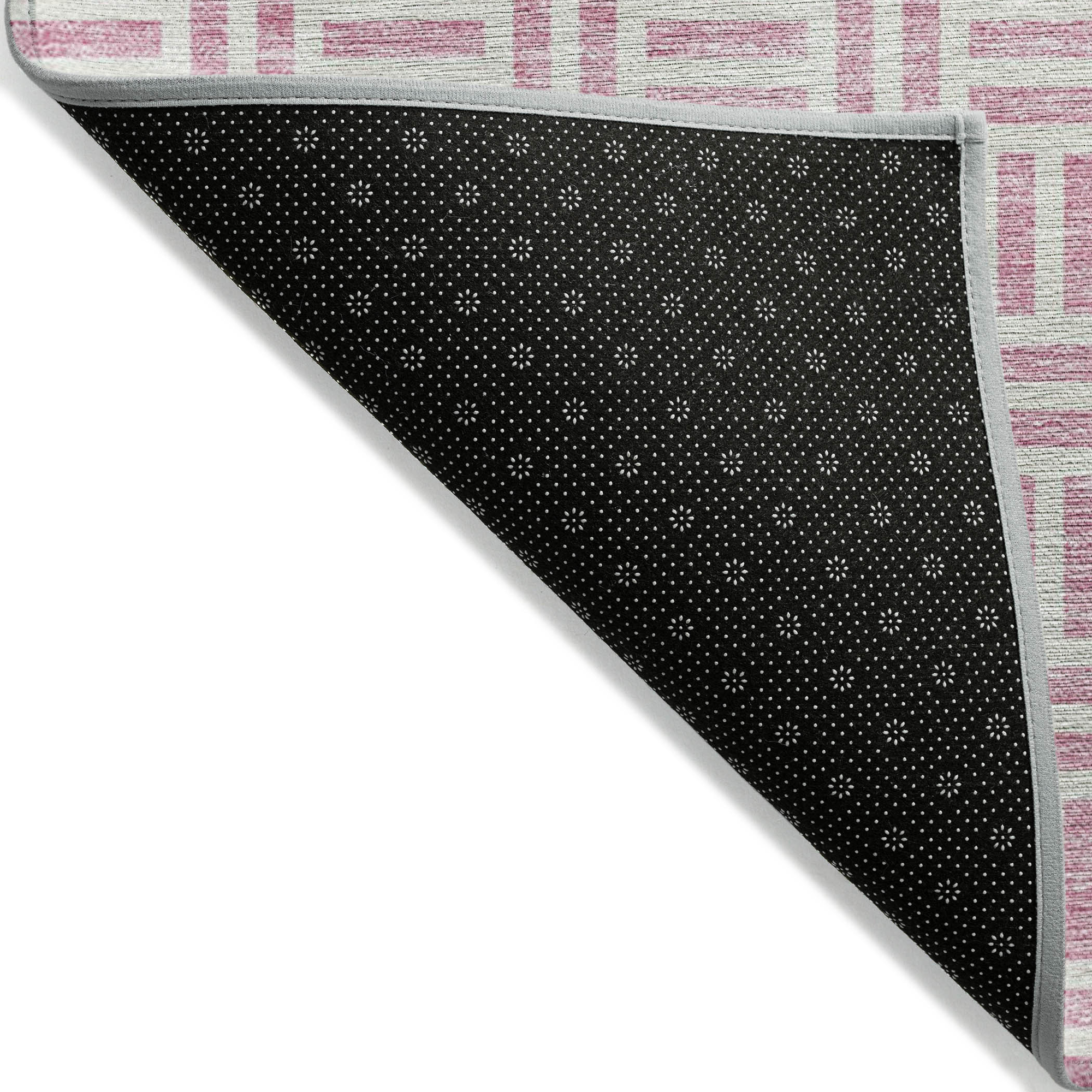 10' X 14' Pink And Ivory Geometric Washable Indoor Outdoor Area Rug - Sports & Outdoor